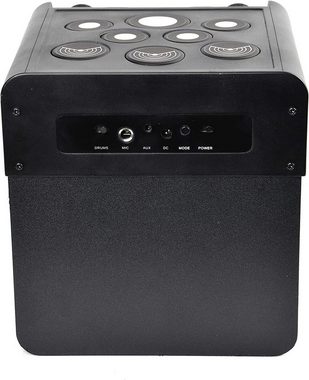 N-GEAR N-Gear Bluetooth-Lautsprecher mit Leuchteffekten Mikrofon und E-Drums Bluetooth-Lautsprecher