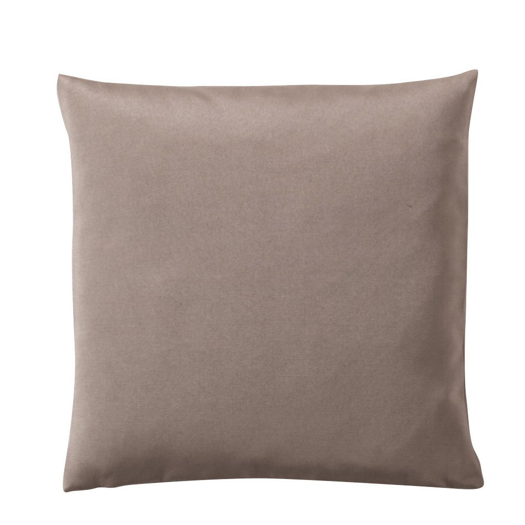 PICHLER Kissenhülle Rips uni, gerippt Kissenhülle 2er Set 50 x 50 cm COMO Rechteck taupe, (2 Stück), Kissenbezug für Dekokissen Zierkissen Kissenhülle