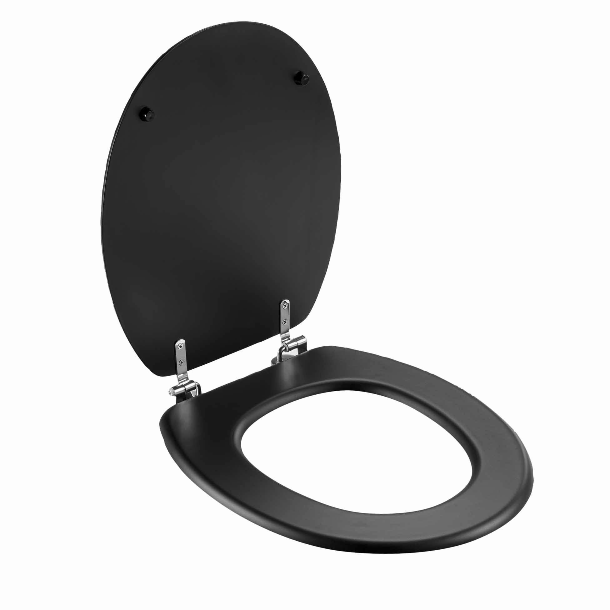 dynamic24 WC-Sitz, Toilettendeckel matt mit Metallscharnieren günstig online kaufen