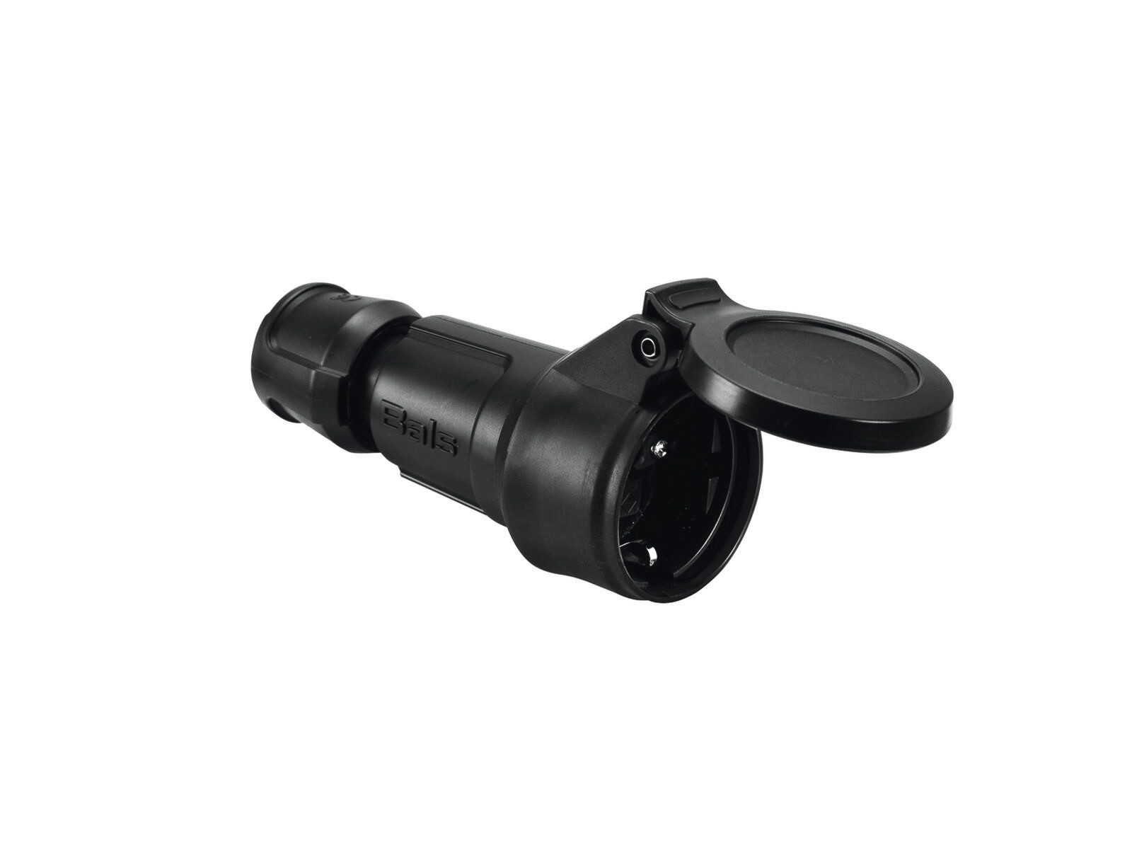Bals Schuko-Stecker BALS 7488 Schutzkontakt Kupplung schlagfest sw