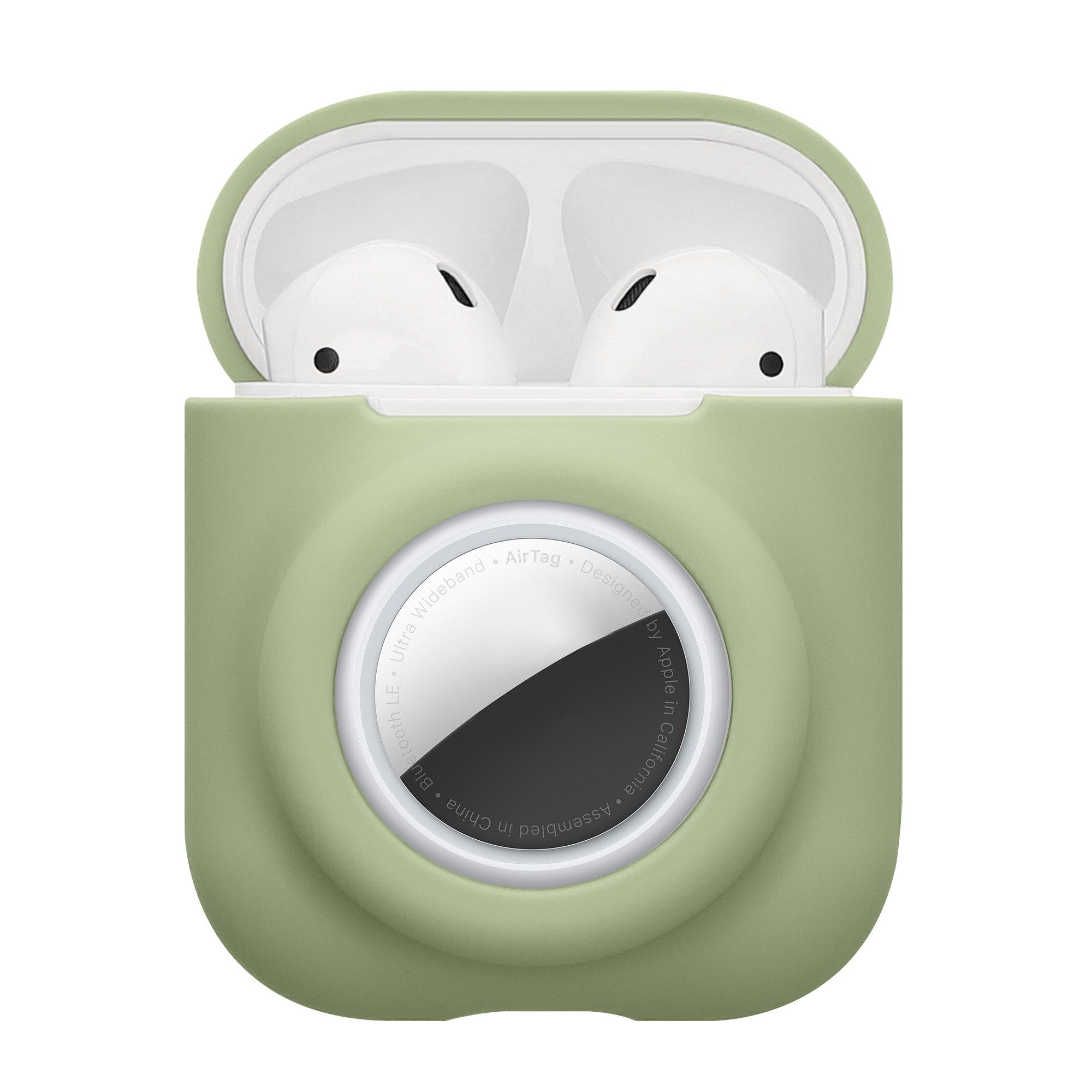 Etui 2-in1 Hülle für Apple Airpods 1 & 2 und AirTag