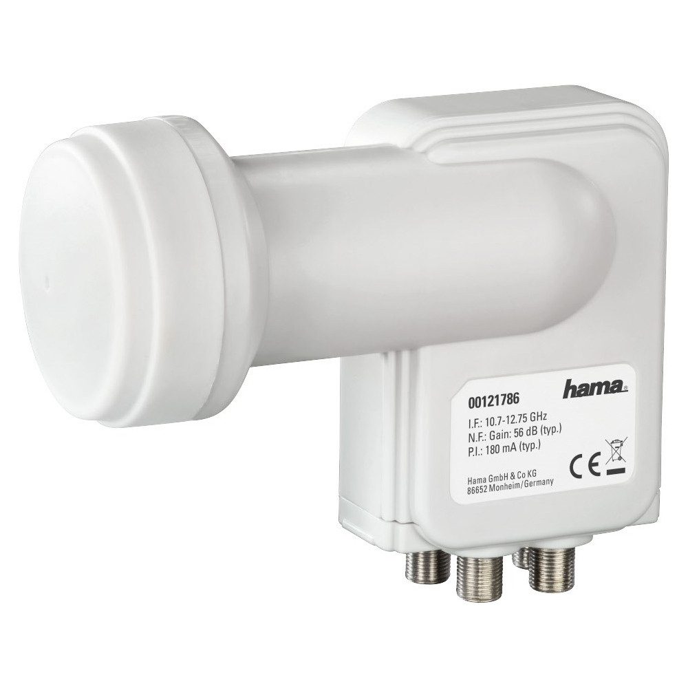 Hama Hama Universal-Quad-LNB für digitalen SAT-Empfang. Universal-Quad-LNB (Digitaler Empfang von SAT-Programmen)