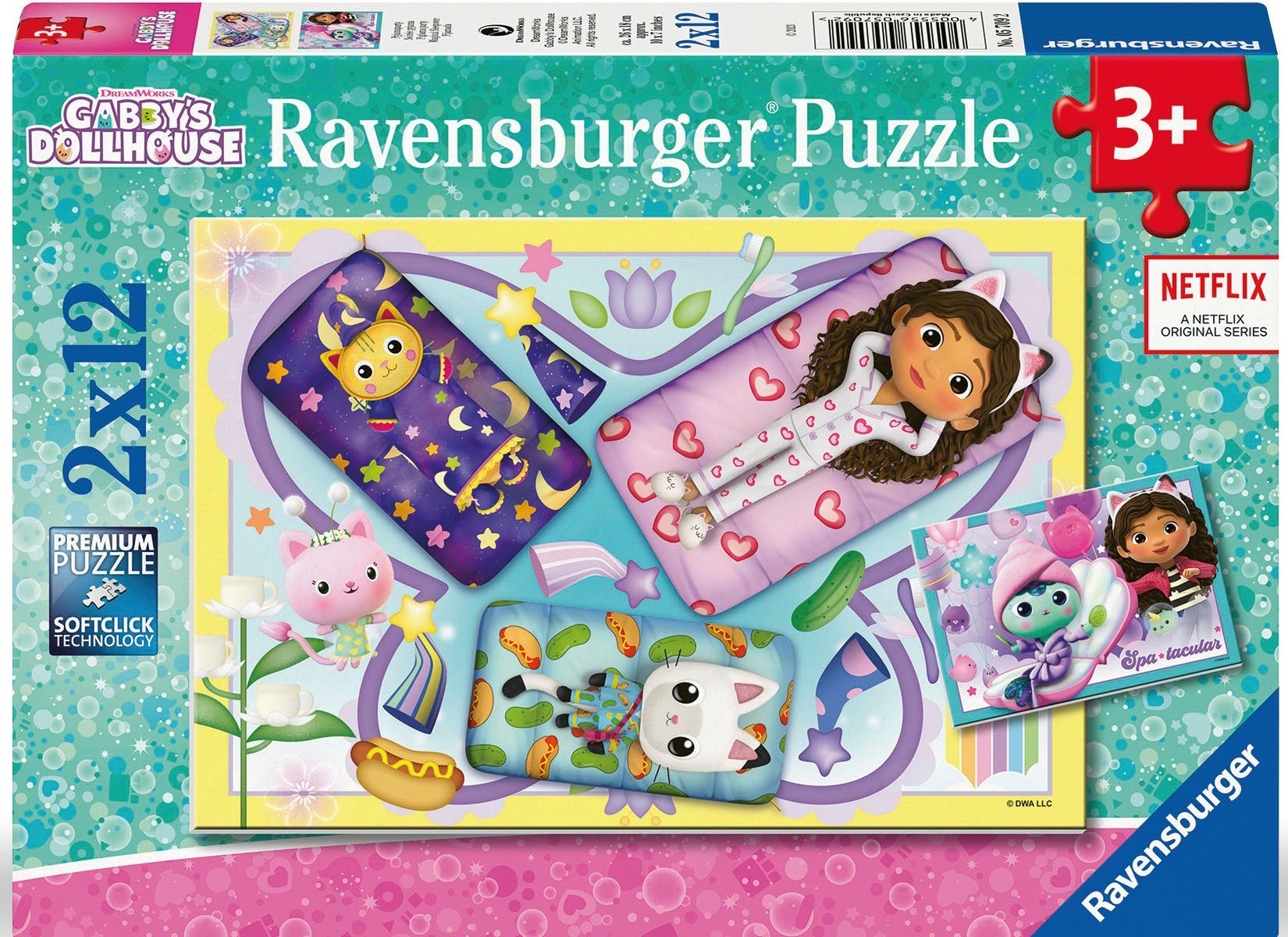 Ravensburger Puzzle Gabby's Dollhouse, 2x12, 24 Puzzleteile, Made in Europe günstig online kaufen