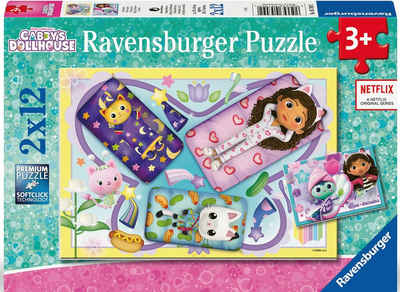 Ravensburger Puzzle Gabby's Dollhouse, 2x12, 24 Puzzleteile, Made in Europe