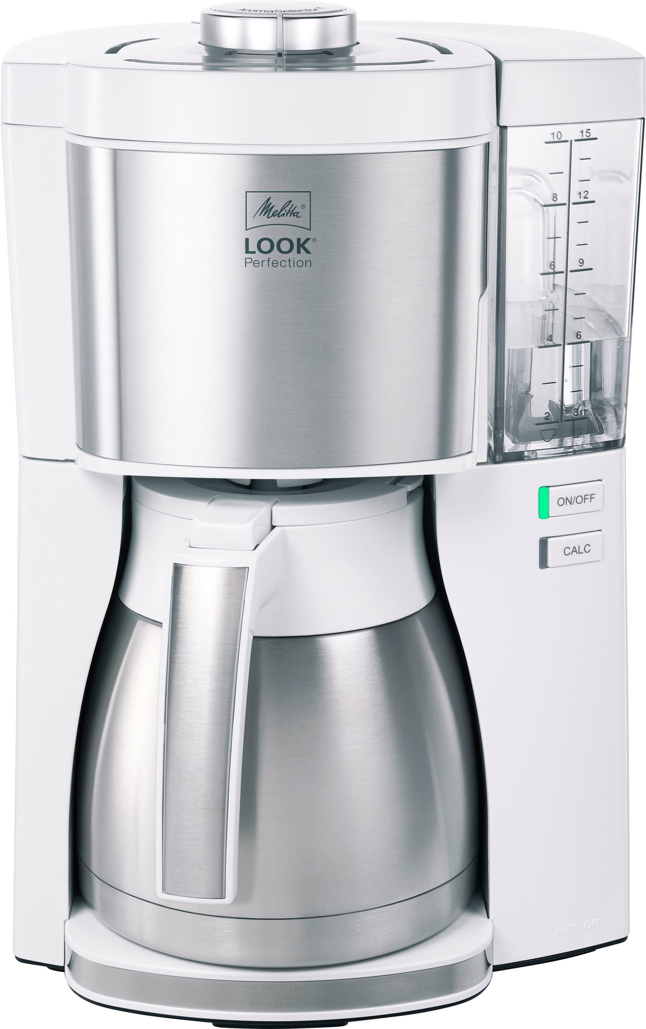 Melitta Filterkaffeemaschine Look® Therm Perfection 1025-15, 1,25l Kaffeekanne, Papierfilter 1x4