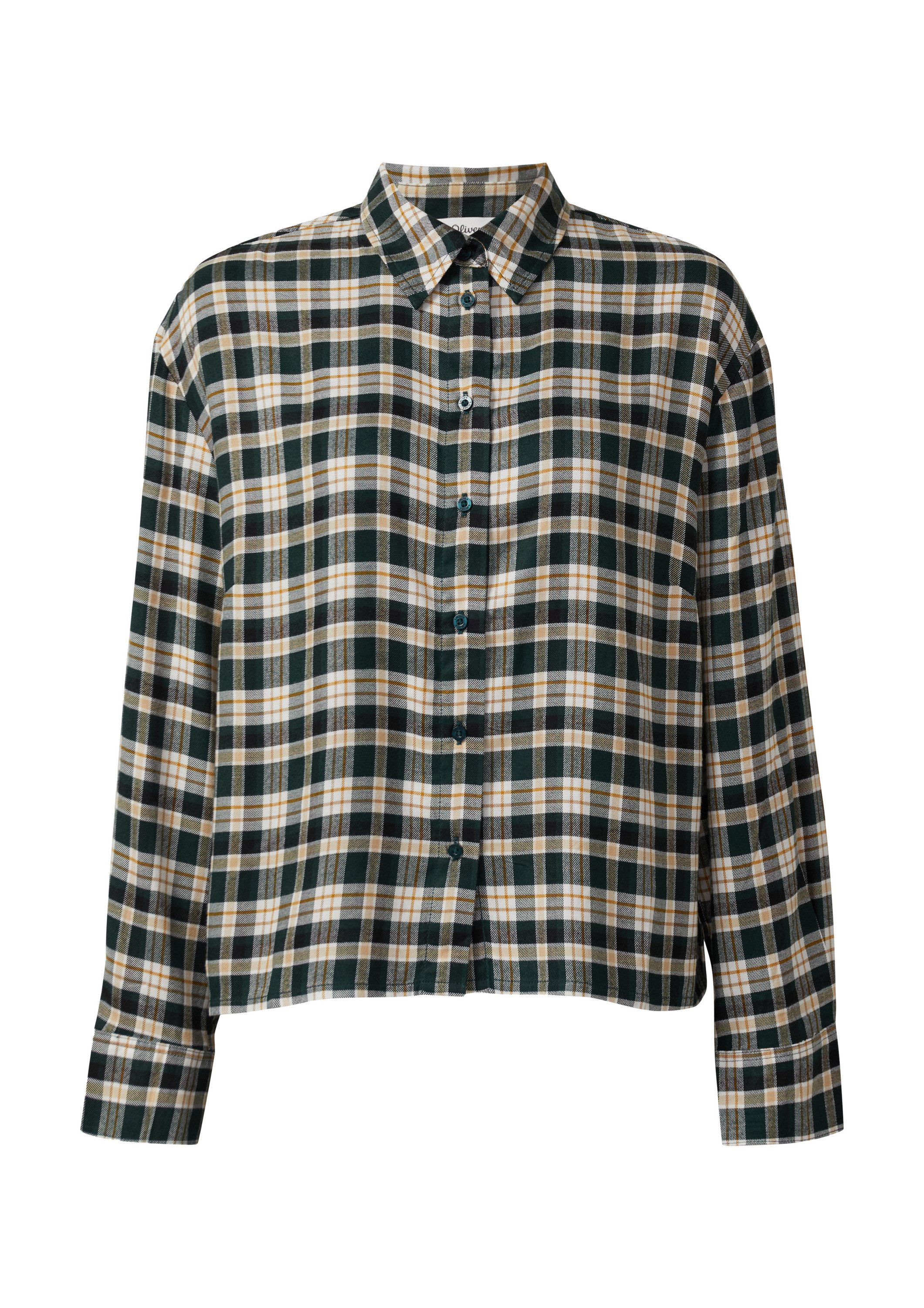 s.Oliver Langarmbluse Bluse Hemdbluse im Relaxed Fit mit Raffung am Rücken günstig online kaufen