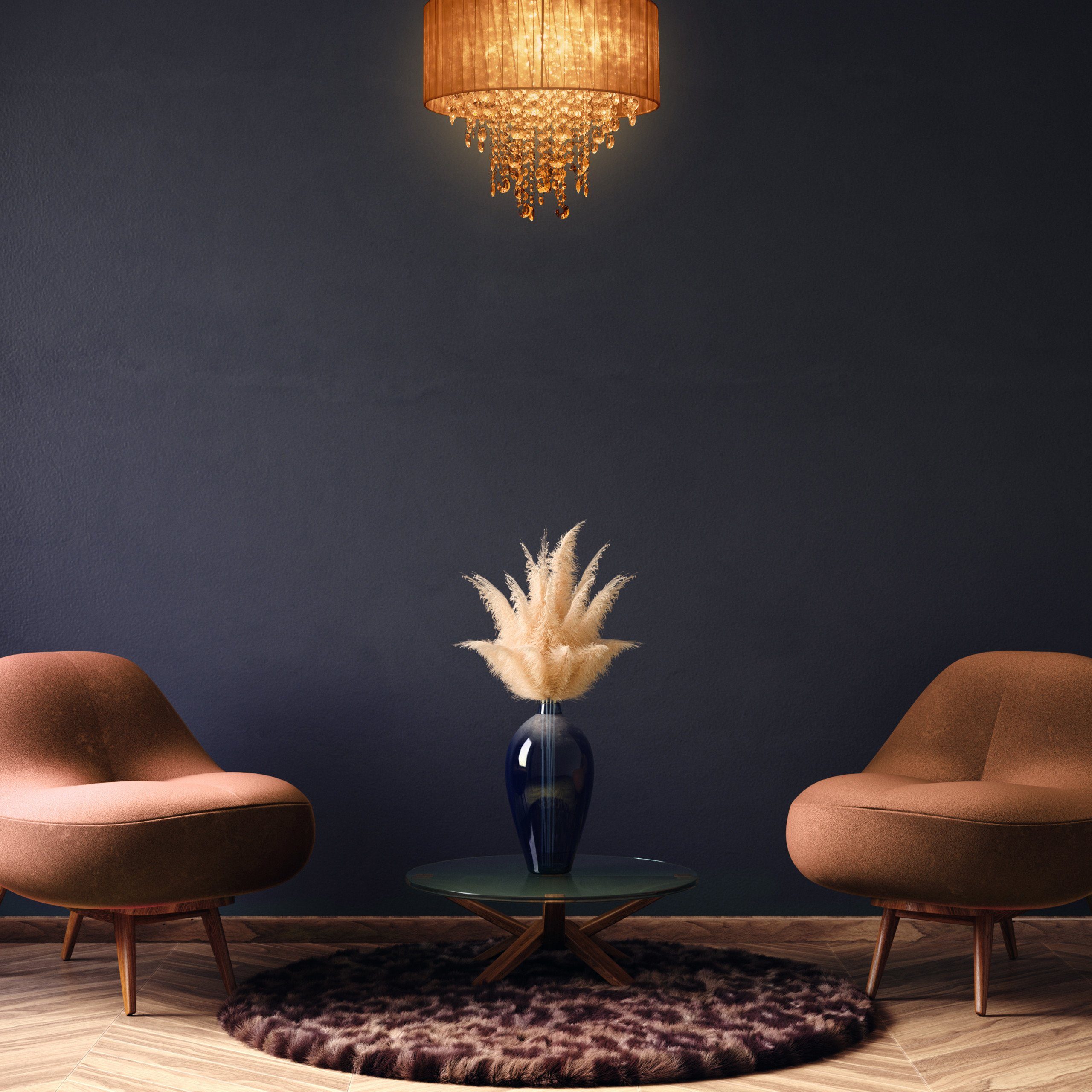 relaxdays Deckenleuchte Deckenlampe Organza Kristall günstig online kaufen