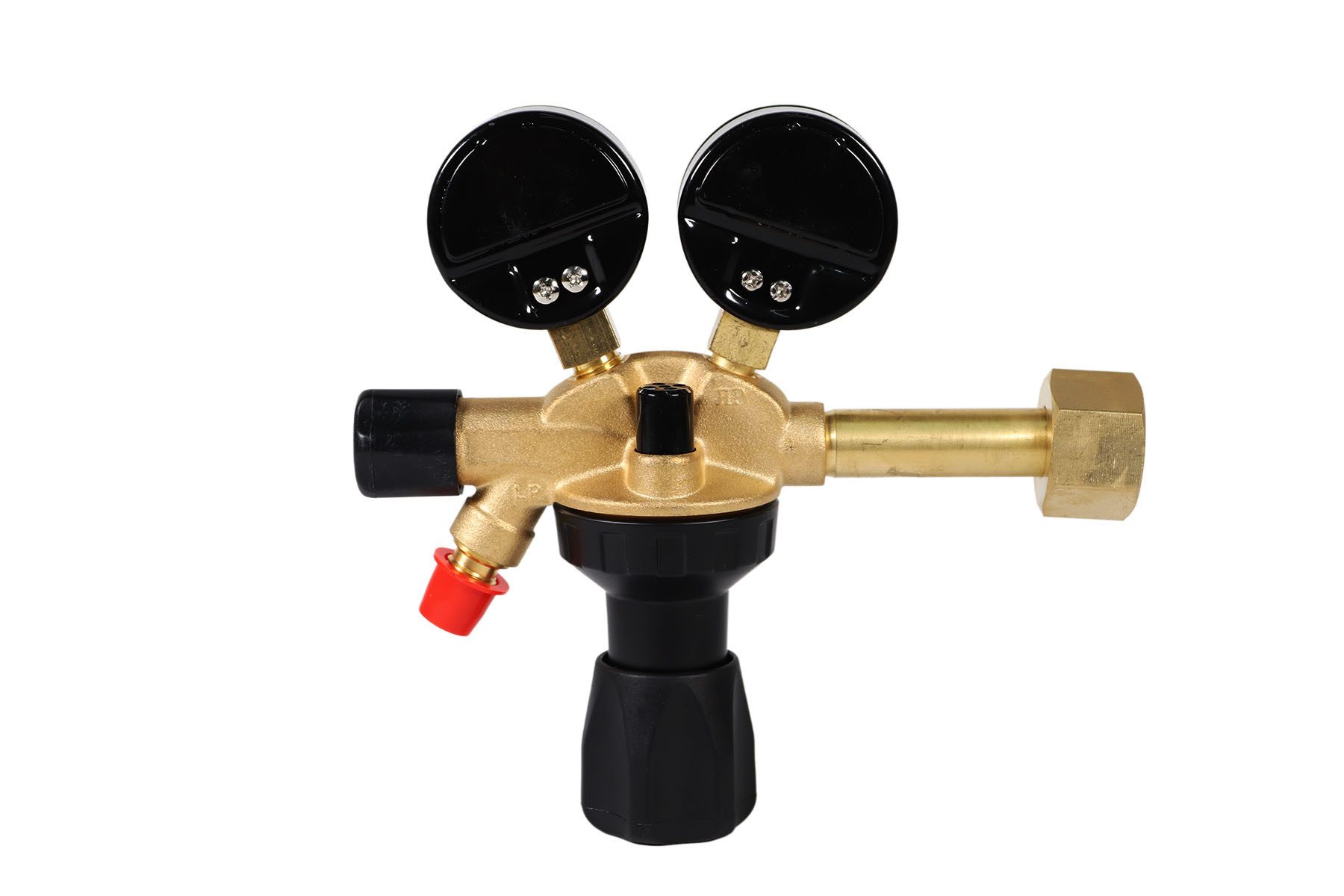 WELDINGER Druckminderer PRO Druckminderer Messing für Schutzgas Argon-/ CO2-Mehrwegflaschen