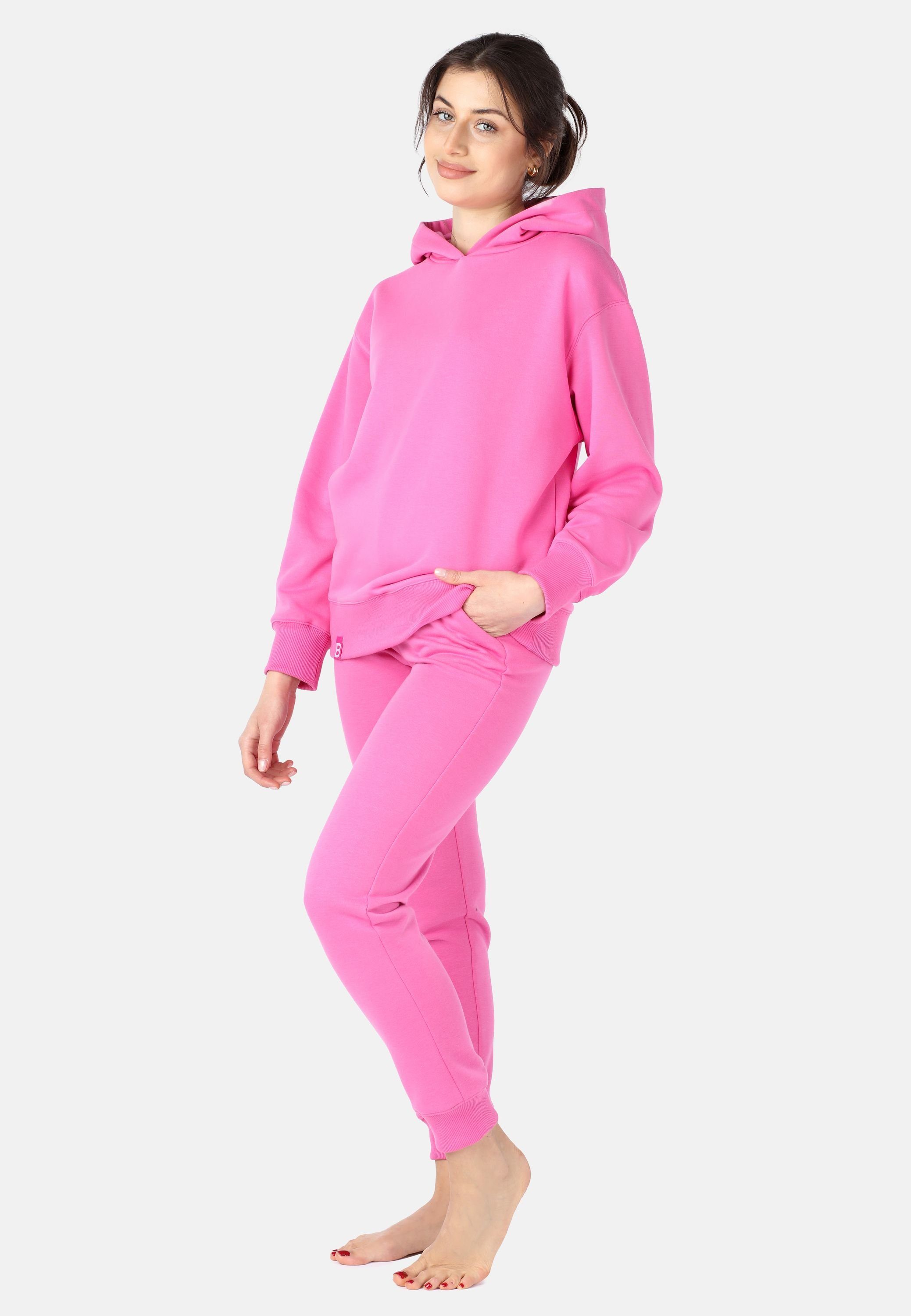 Bellivalini Kapuzensweatshirt Kapuzenpullover lang Damen Hoodie Sportanzug Oberteil Pullover BLV210