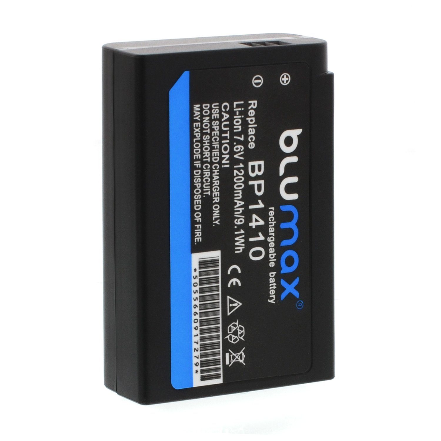 Blumax 2x Samsung BP-1410 1200 mAh (7,6V) Kamera-Akku