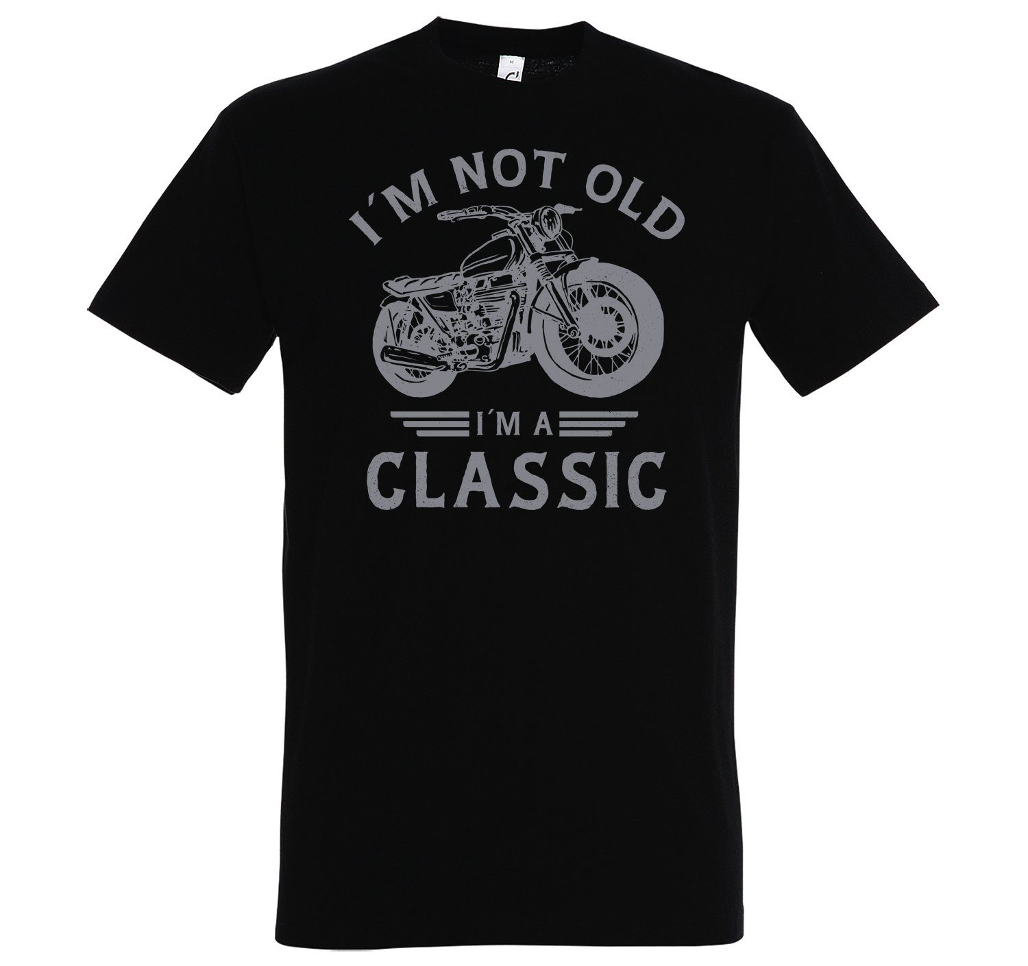 Youth Designz T-Shirt "i`m Not Frontprint Classic" Schwarz Old, Herren I`m T-Shirt mit A trendigem