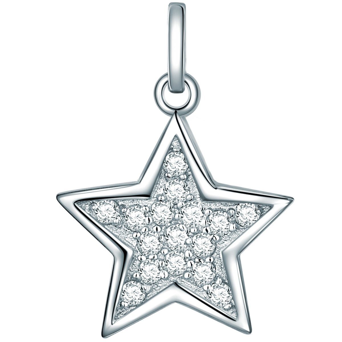 Rafaela Donata Kettenanhänger Stern silber, mit Zirkonia