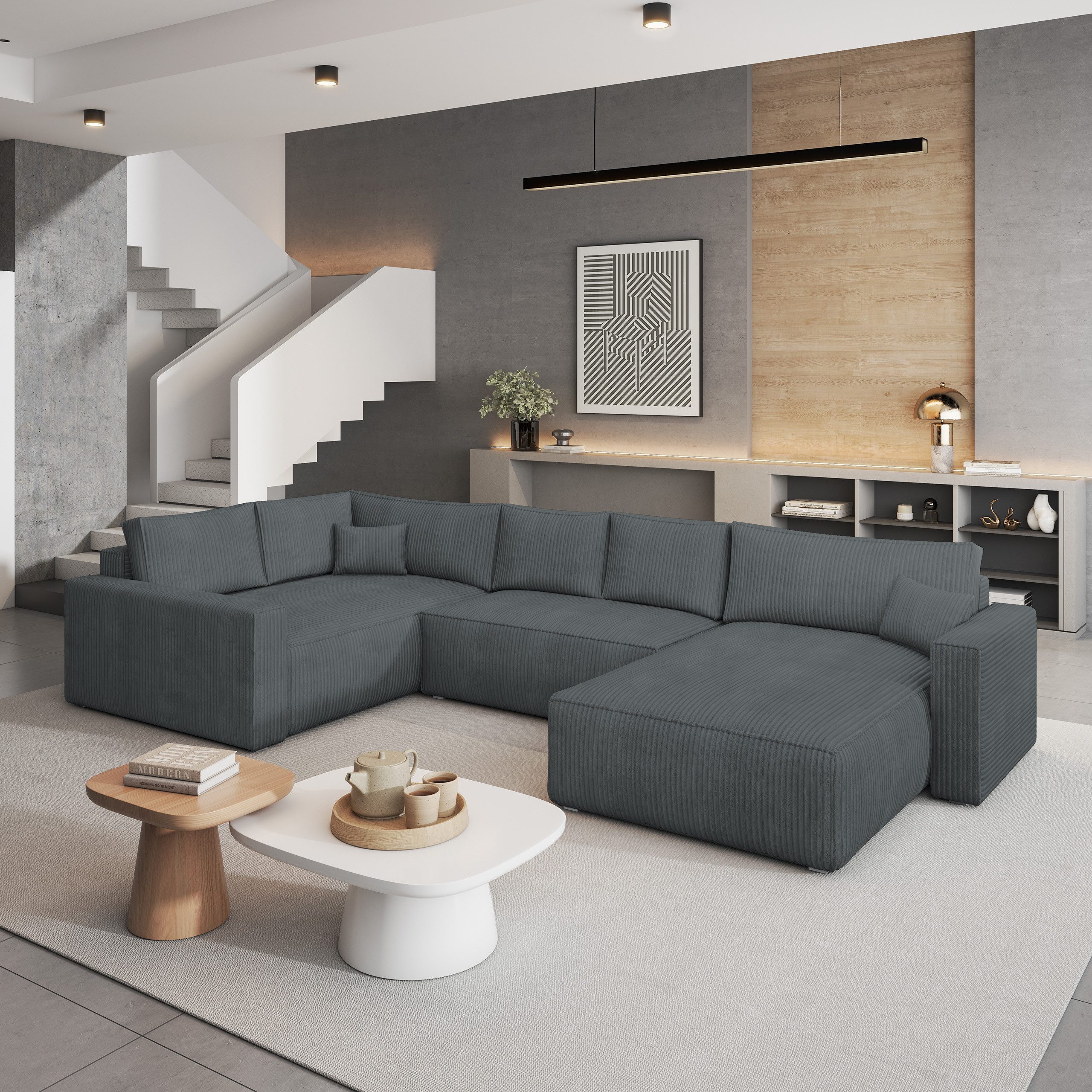 Masseno Ecksofa VELAMI mit Schlaffunktion U-Form, günstig online kaufen