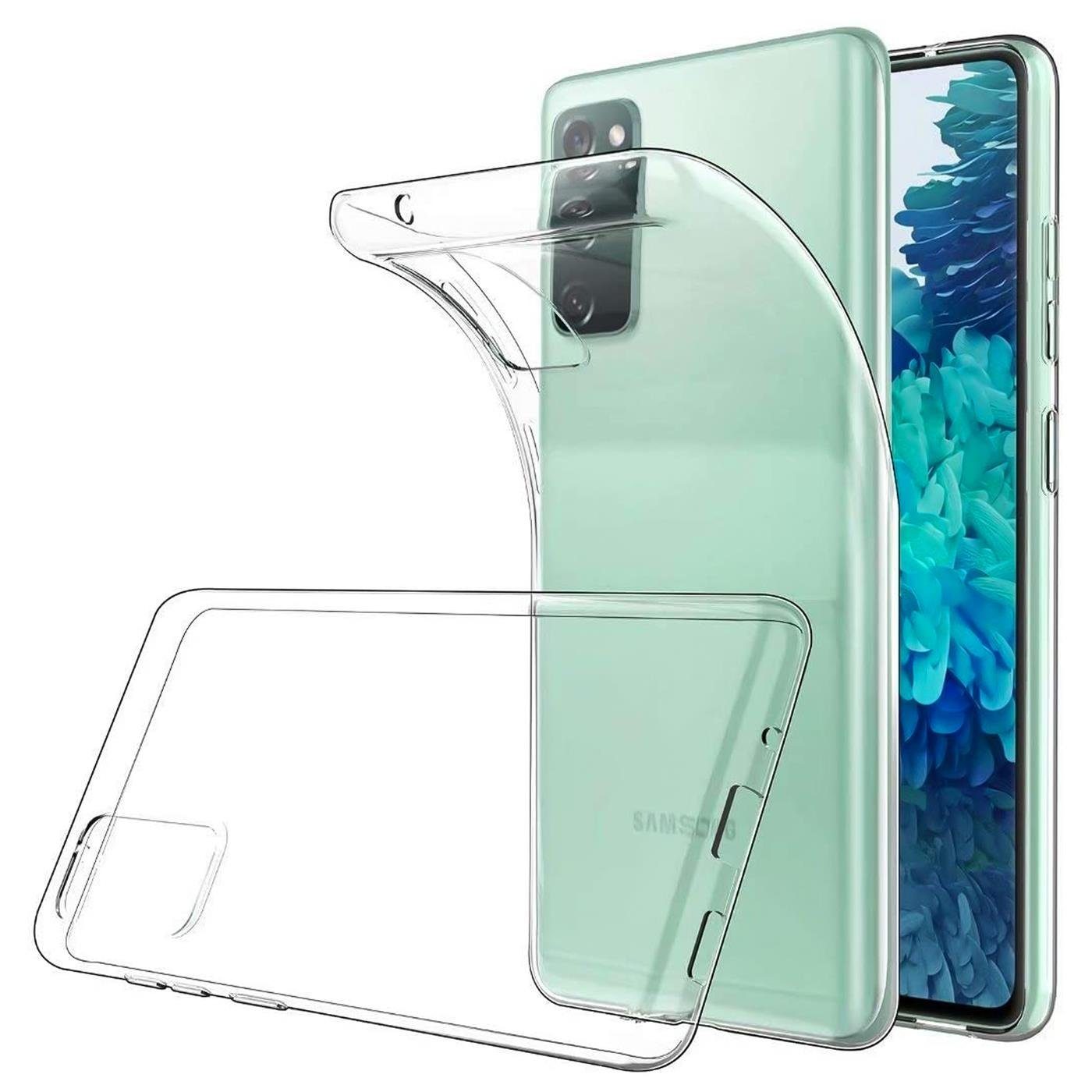 CoolGadget Handyhülle Silikon Handy Hülle Slim für Samsung Galaxy S20 FE 6,5 Zoll, dünne TPU Schutzhülle Case in transparent / durchsichtig