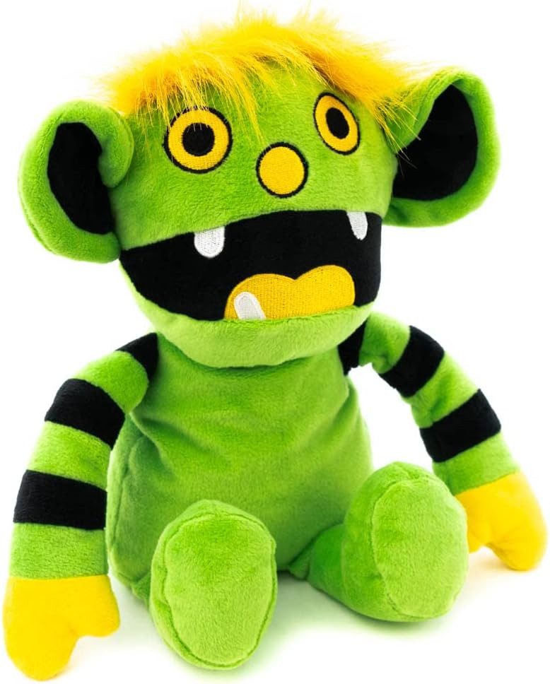 Habibi Plush Wärmekissen Habibi Premium Wärmetier Stofftier 1867 Monter grün / gelb