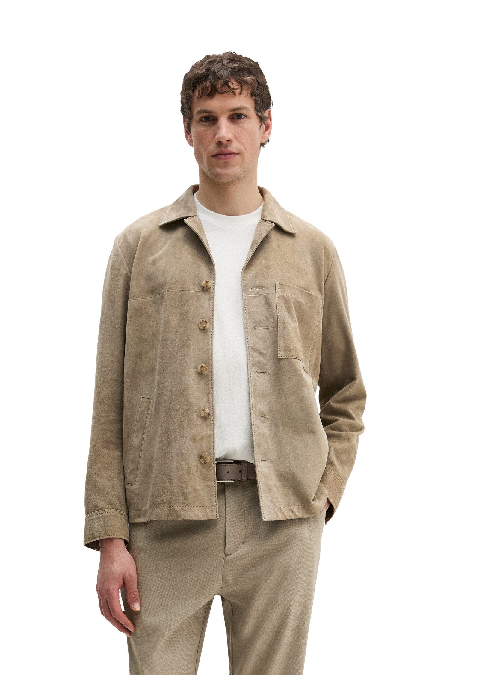 Lederjacke aus weichem Veloursleder