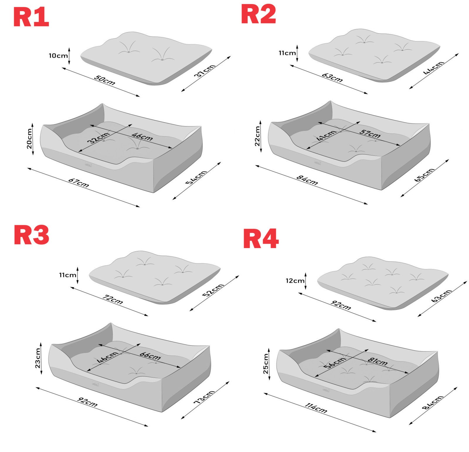 Hobbydog Tierbett Hundebett Schlafplatz Hundekissen Hundesofa Tierbett Hobbydog