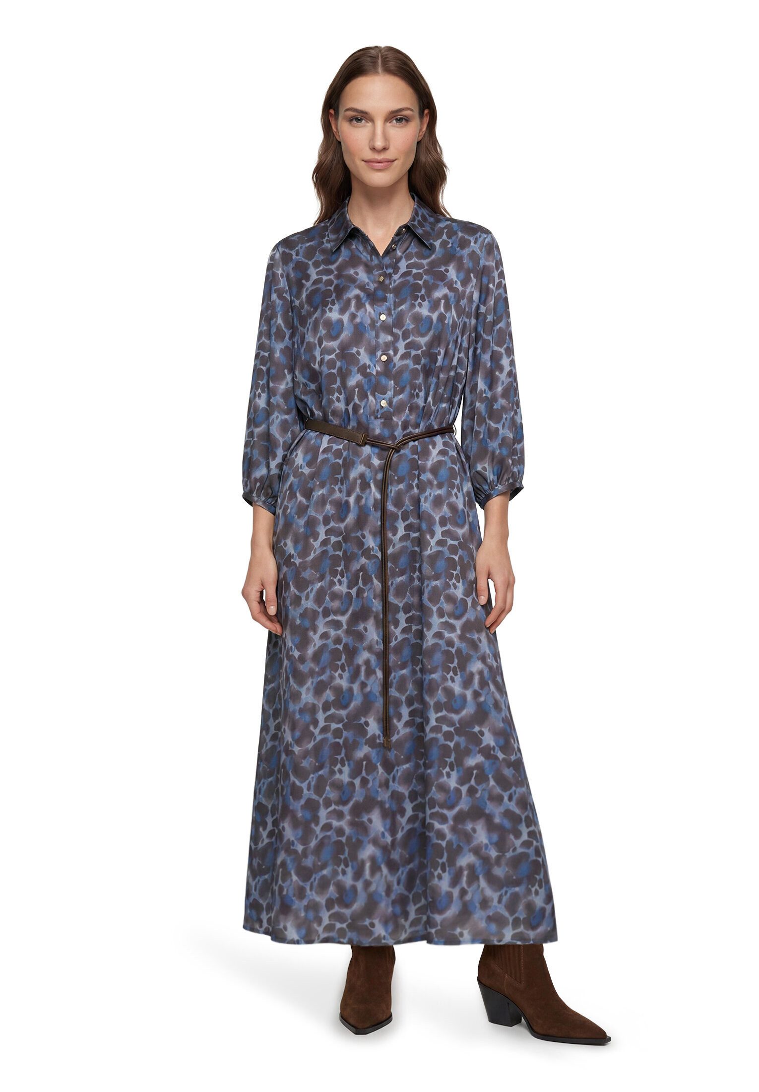 Betty Barclay Hemdblusenkleid Damen mit Bindegürtel