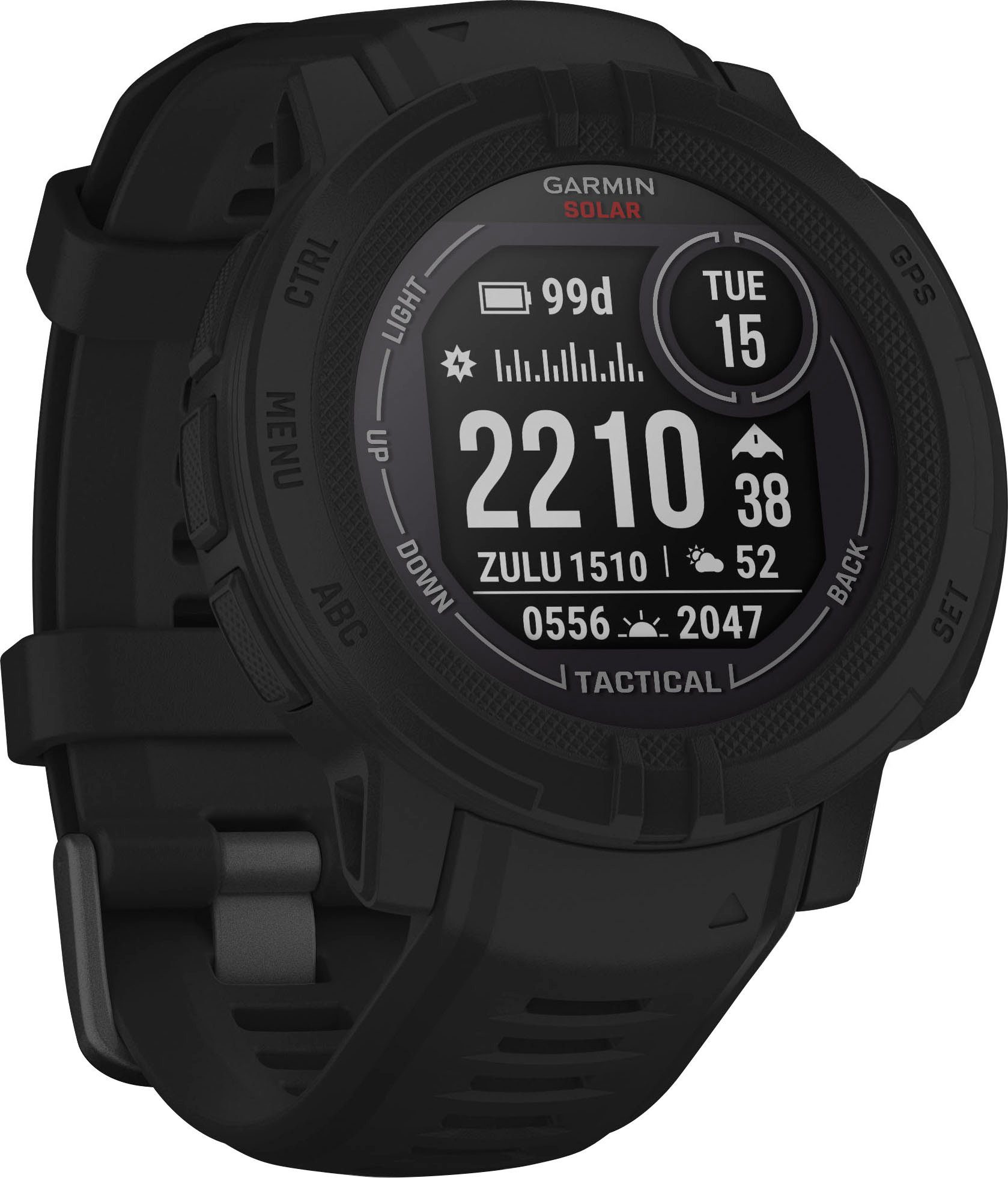 Garmin INSTINCT 2 SOLAR TACTICAL EDITION Smartwatch (2,3 cm/0,9 Zoll, Garmin)