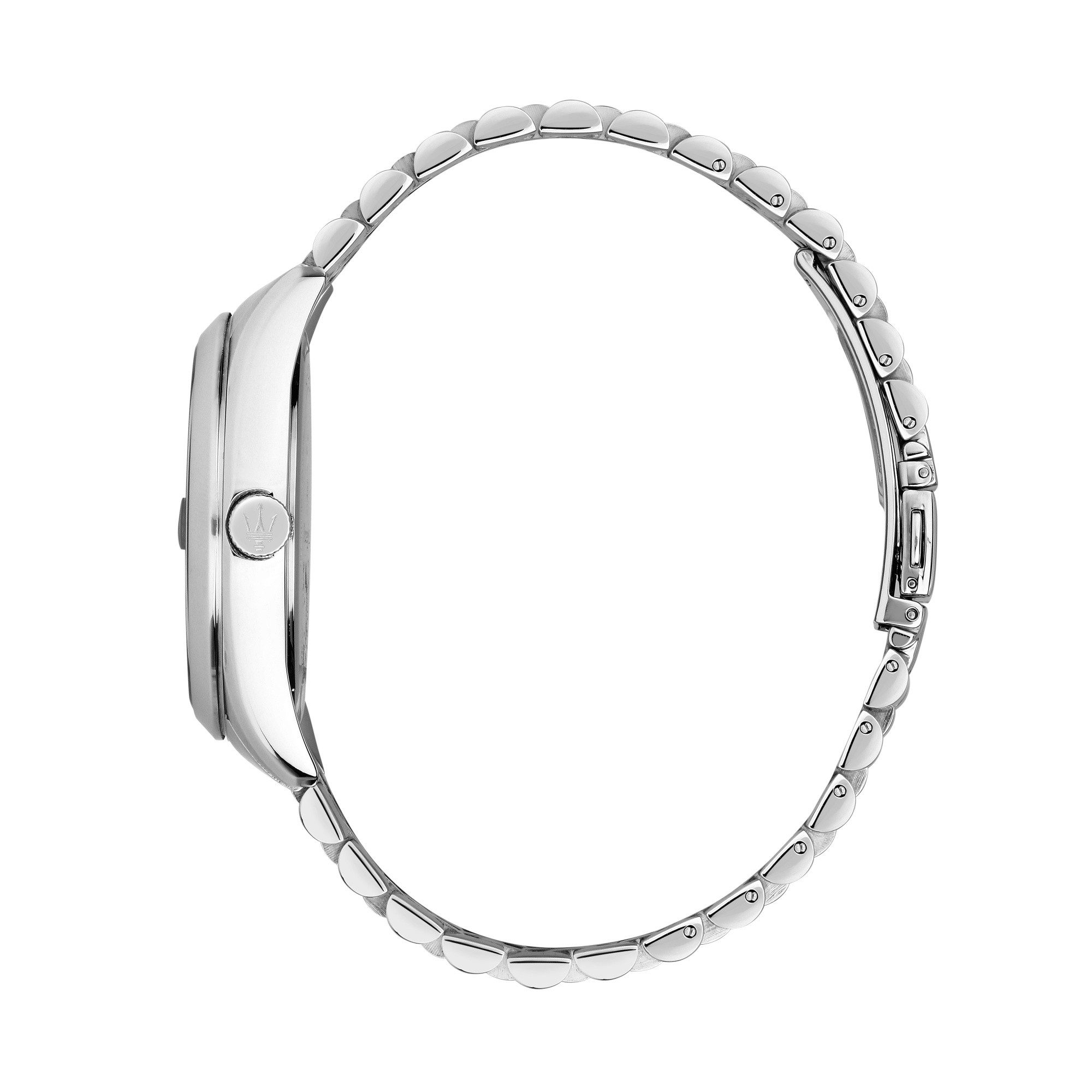 MASERATI Quarzuhr Attrazione Herrenuhr R8853151027 Grün Edelstahlband 43 mm 5 ATM