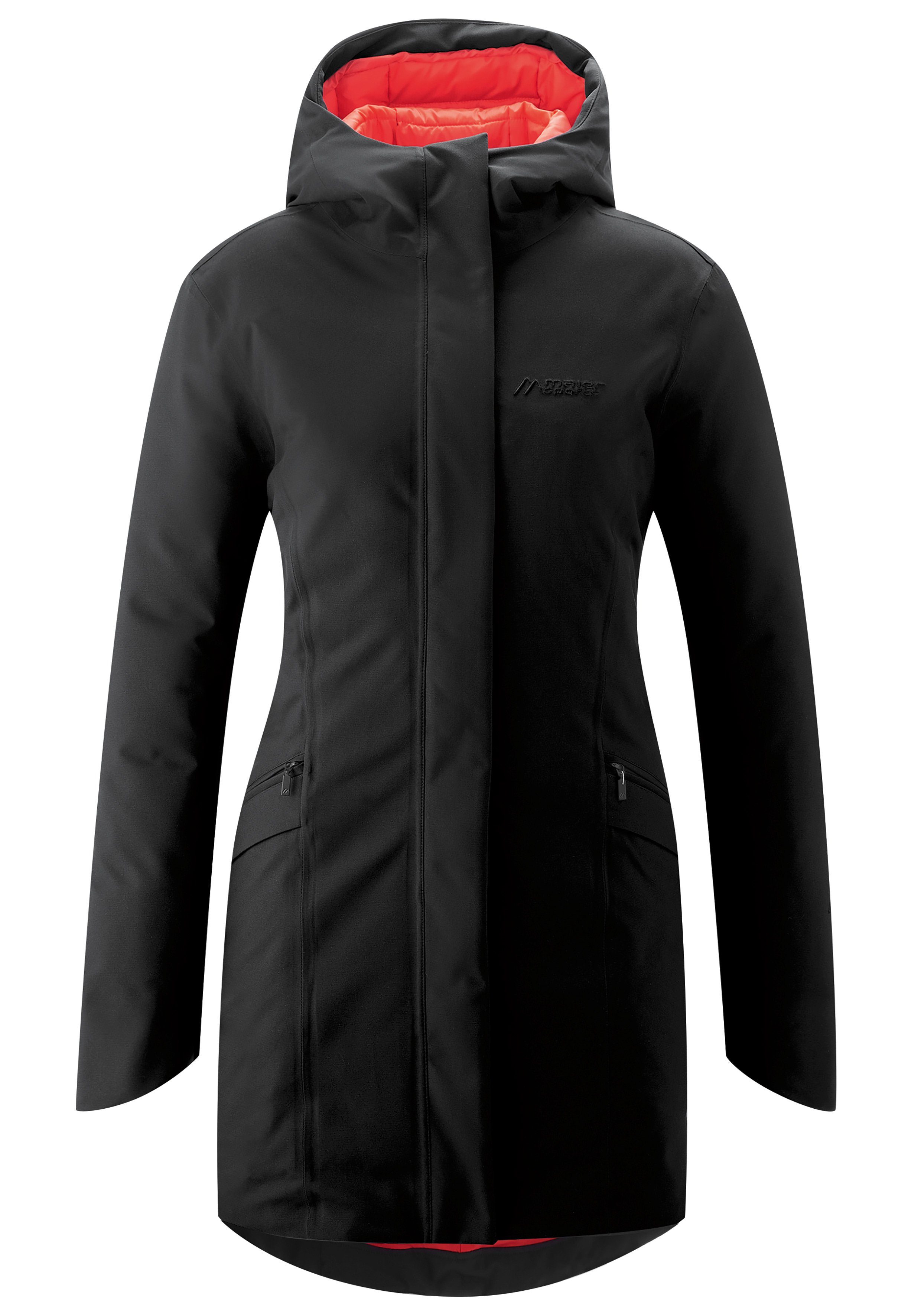 Maier Sports Funktionsjacke Henni Sportlicher Outdoormantel für Outdoor und City, leicht wattiert