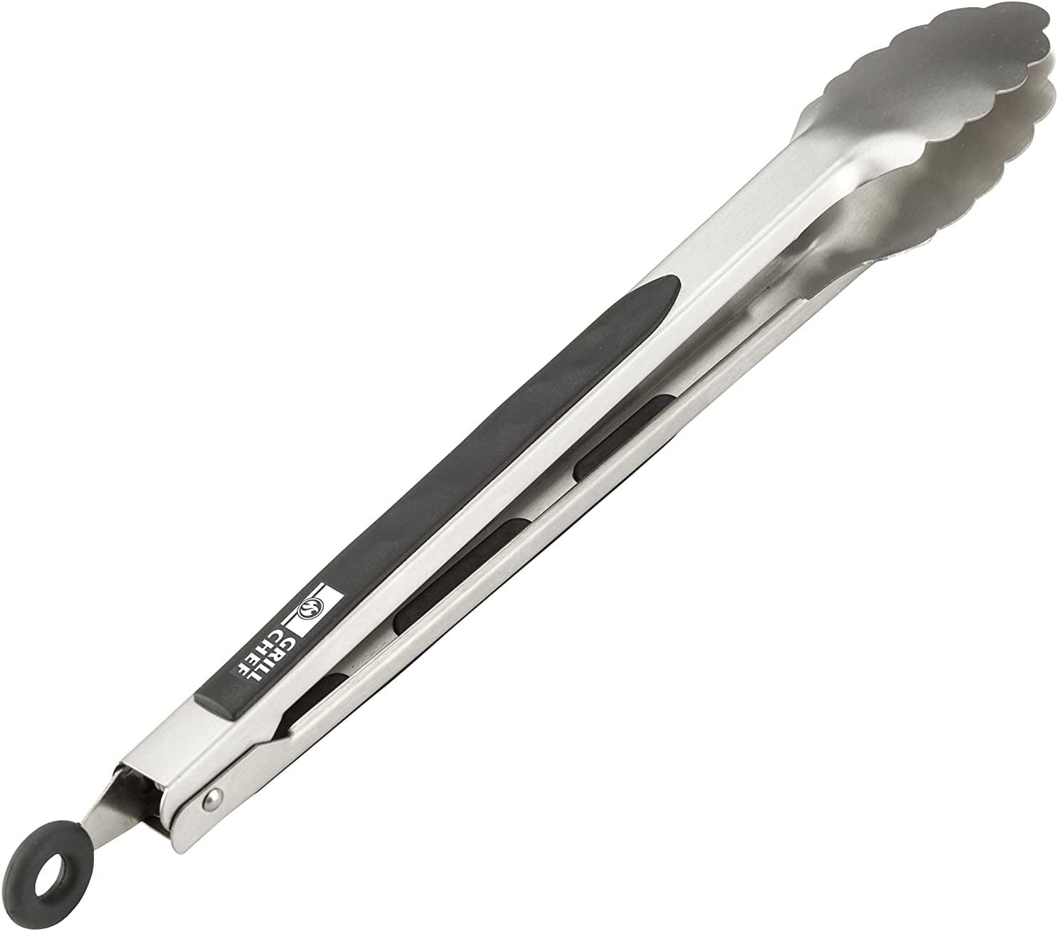 Grillbesteck-Set Landmann Grillzange Grillchef BBQ 34,5cm Edelstahl mit Kunststoffgriff