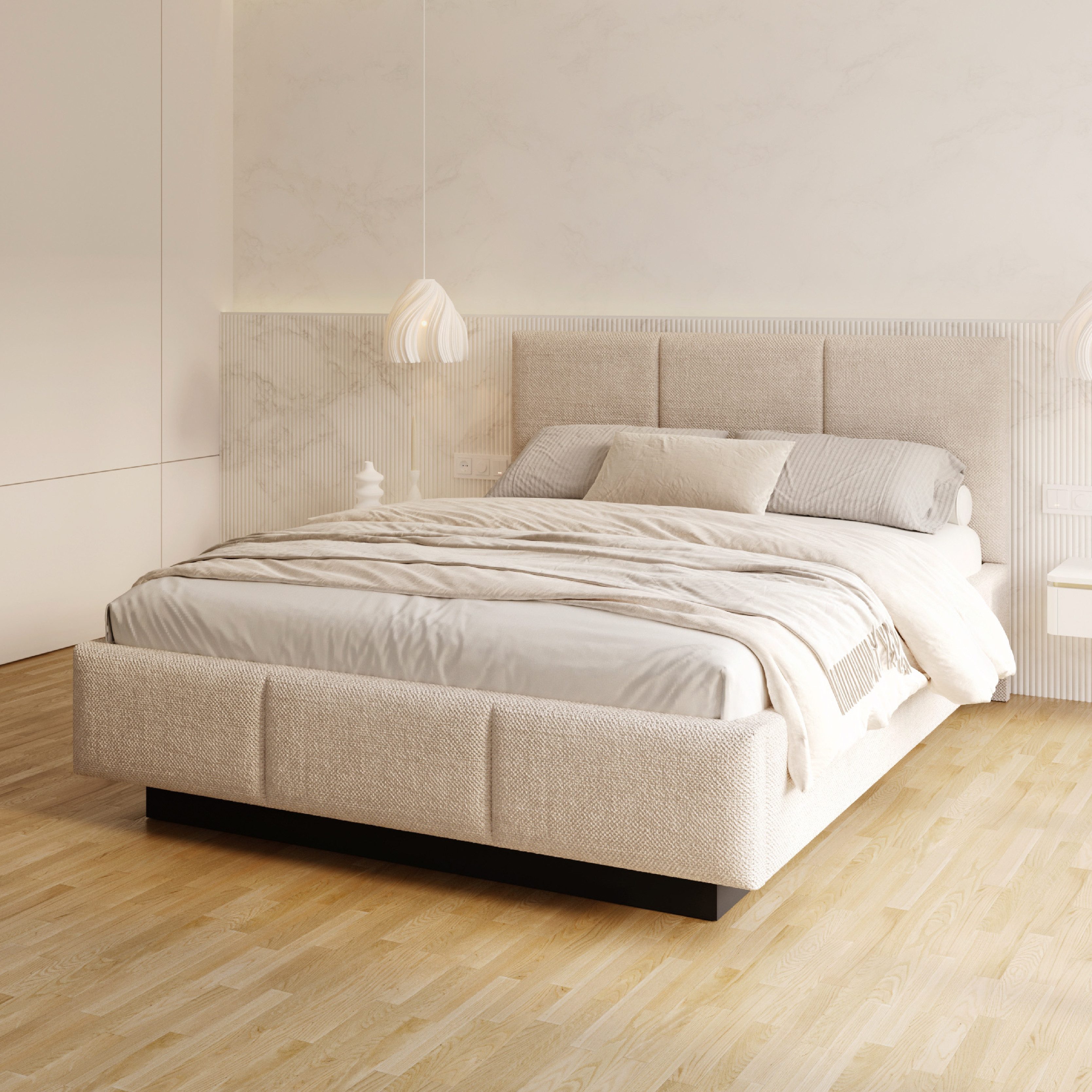 FDM Polsterbett ALMADA modern mit Bettkasten günstig online kaufen