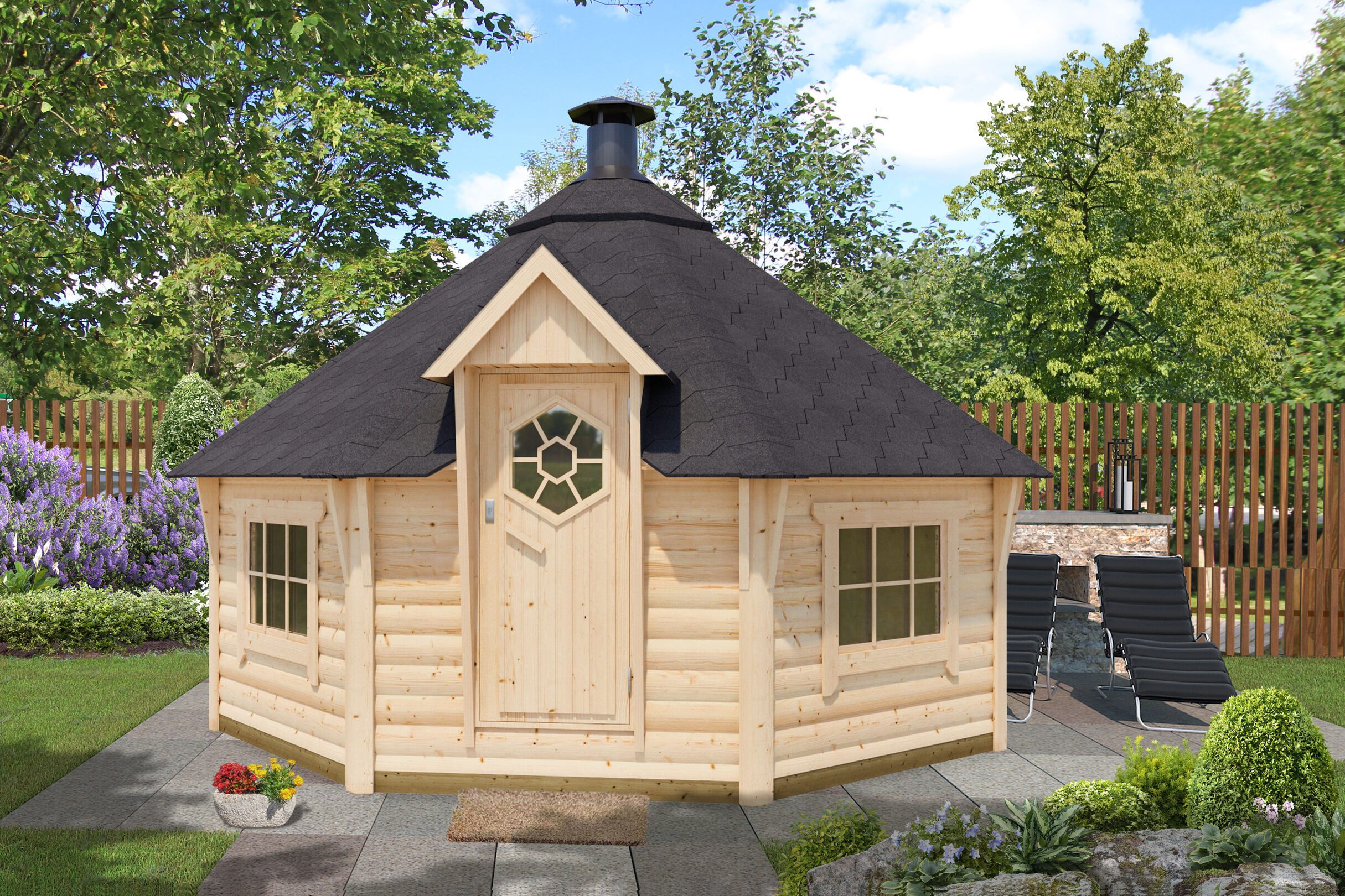 Fjordholz Grillkota Lasse 17,0m² DeLuxe