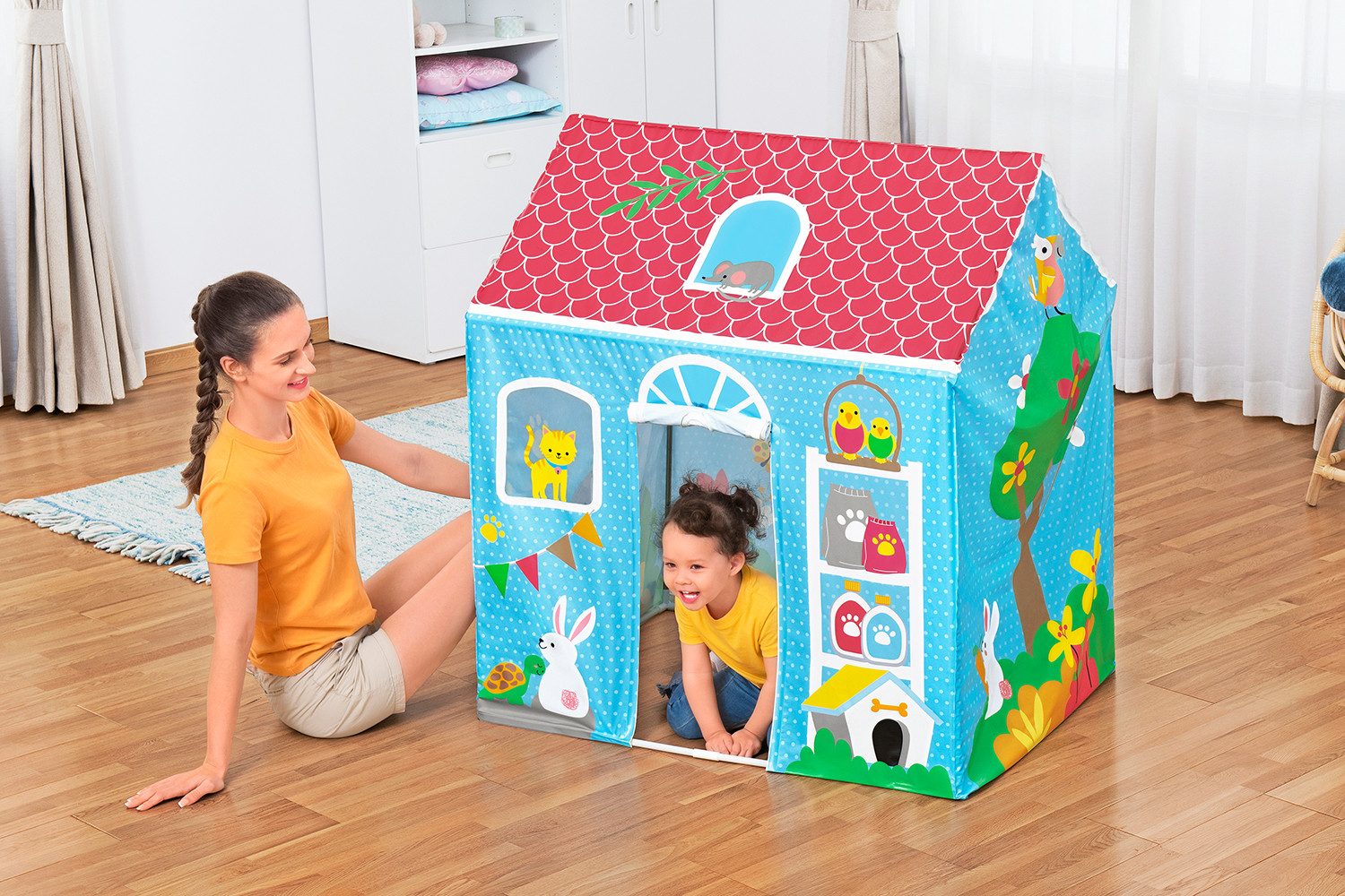 Bestway Spielhaus Purrfect Pets™, Ab 2 Jahren, Für den Innen- und Außengebrauch