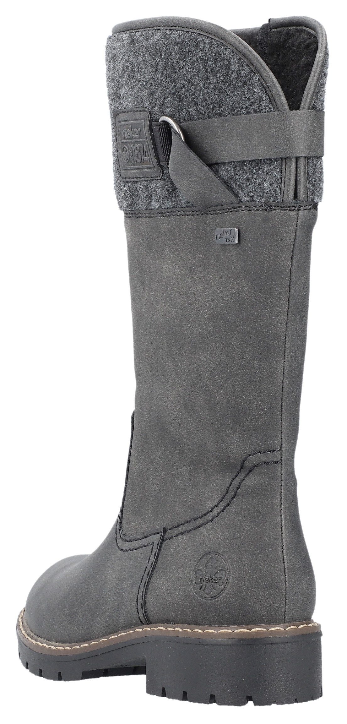 Rieker Winterstiefel Boots, Blockabsatz, mit wasserabweisender riekerTEX-Membran