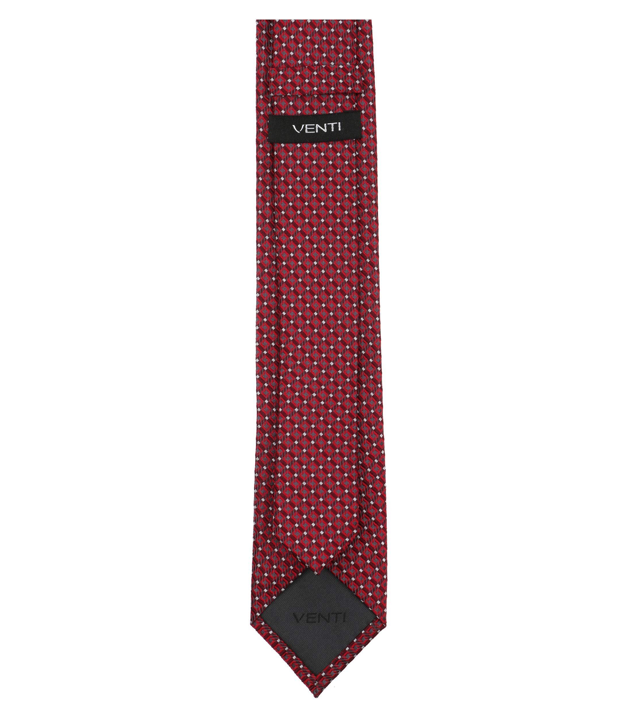 rot VENTI Mittelrot Krawatte (1-St)
