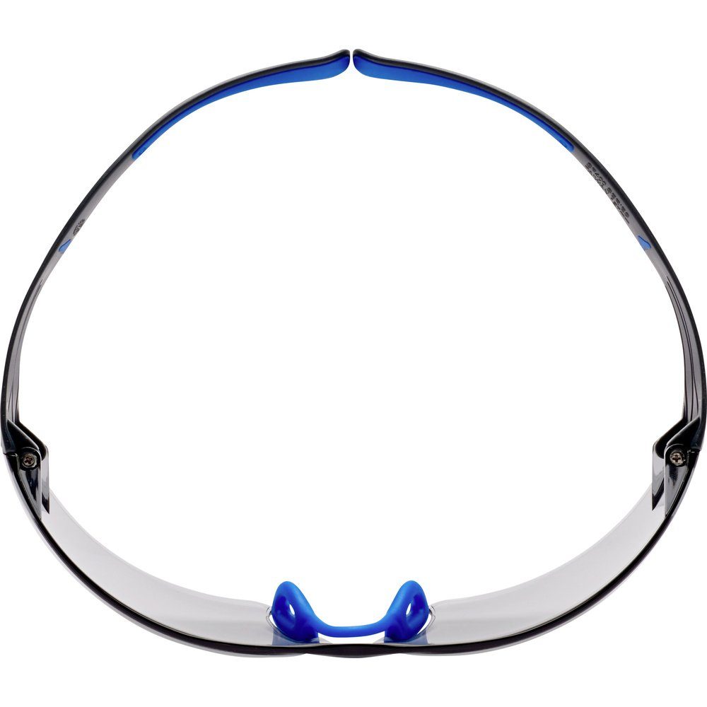 Überbrille 3M 3M Antibeschlag-Schutz Arbeitsschutzbrille Blau, EN Grau mit DIN SF407SGAF-BLU