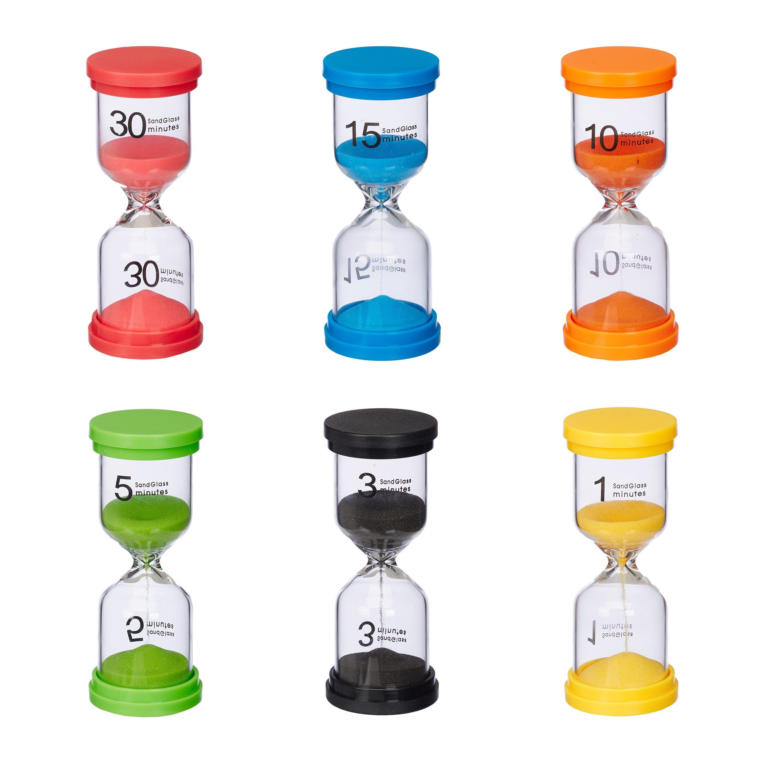 relaxdays Sanduhr 6er Set Sanduhren für günstig online kaufen