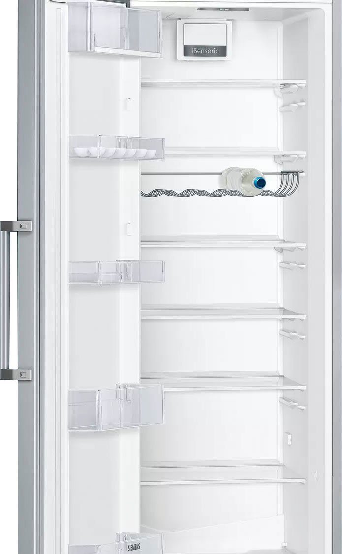 KS36VVIEP, cm Anti-Fingerprint Edelstahl SIEMENS 60 hoch, breit Kühlschrank iQ300 cm mit 186