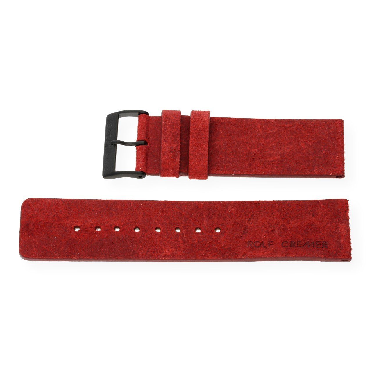 Rolf Cremer Uhrenarmband Rolf Cremer Uhrenarmband rot antik schwarz LB87