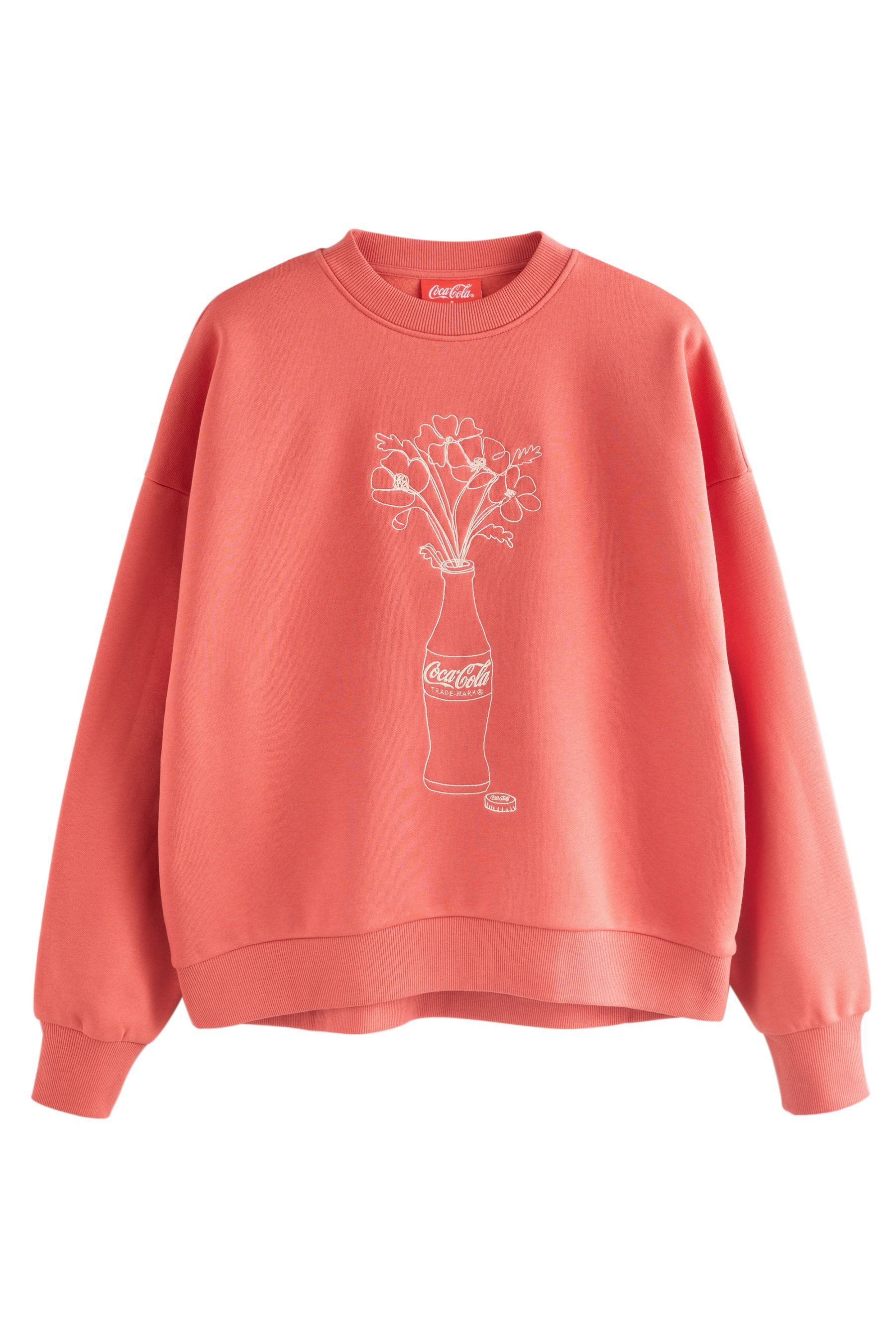 Next Sweater Lizenz-Pullover Coca Cola Blumenvase Relaxed Fit (1-tlg) günstig online kaufen