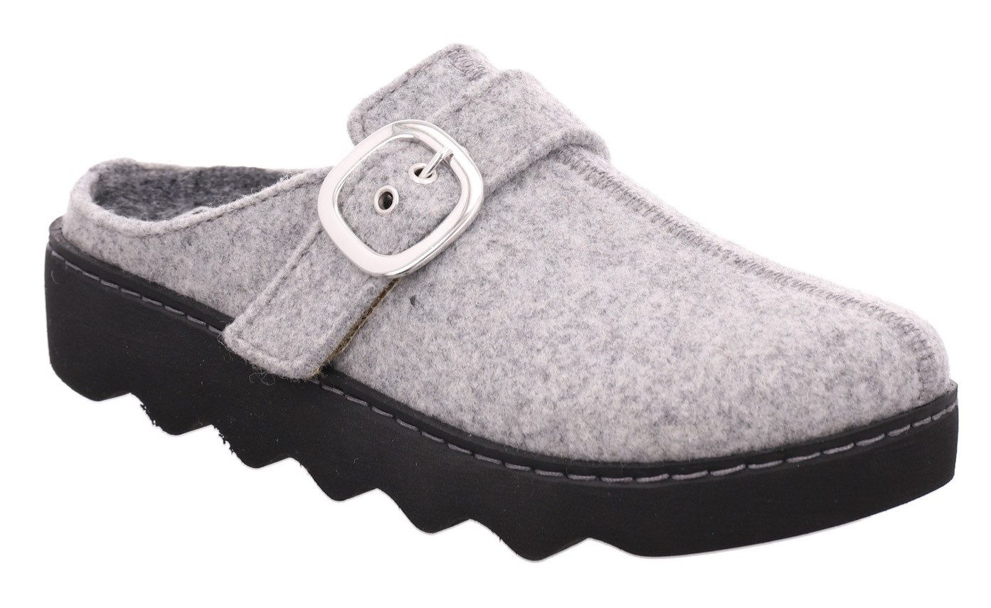 Rohde FOGGIA Pantoffel Hausschuh, Schlappen, Clog mit Plateausohle
