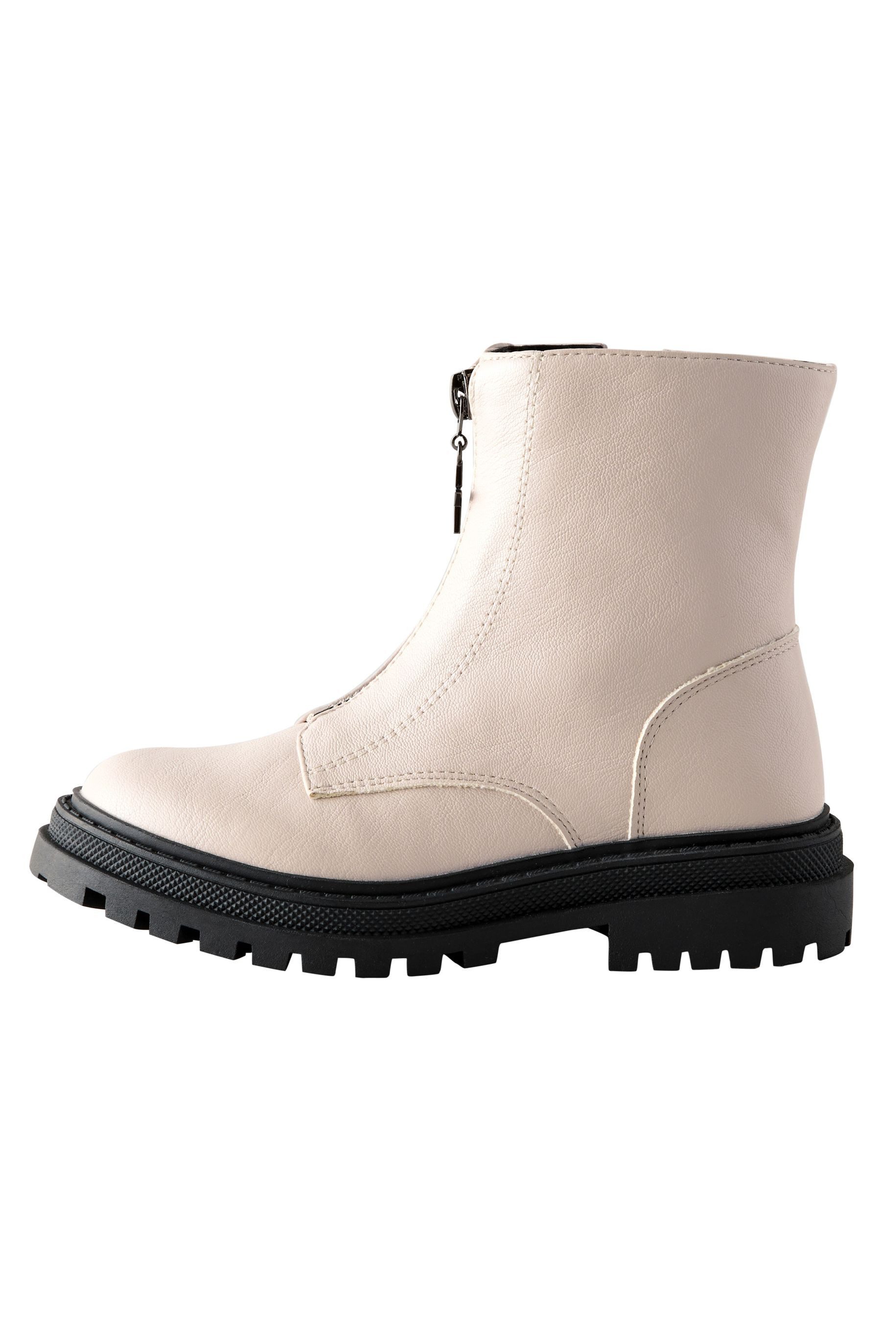 Next Stiefeletten mit Reißverschluss vorne Stiefelette (1-tlg)