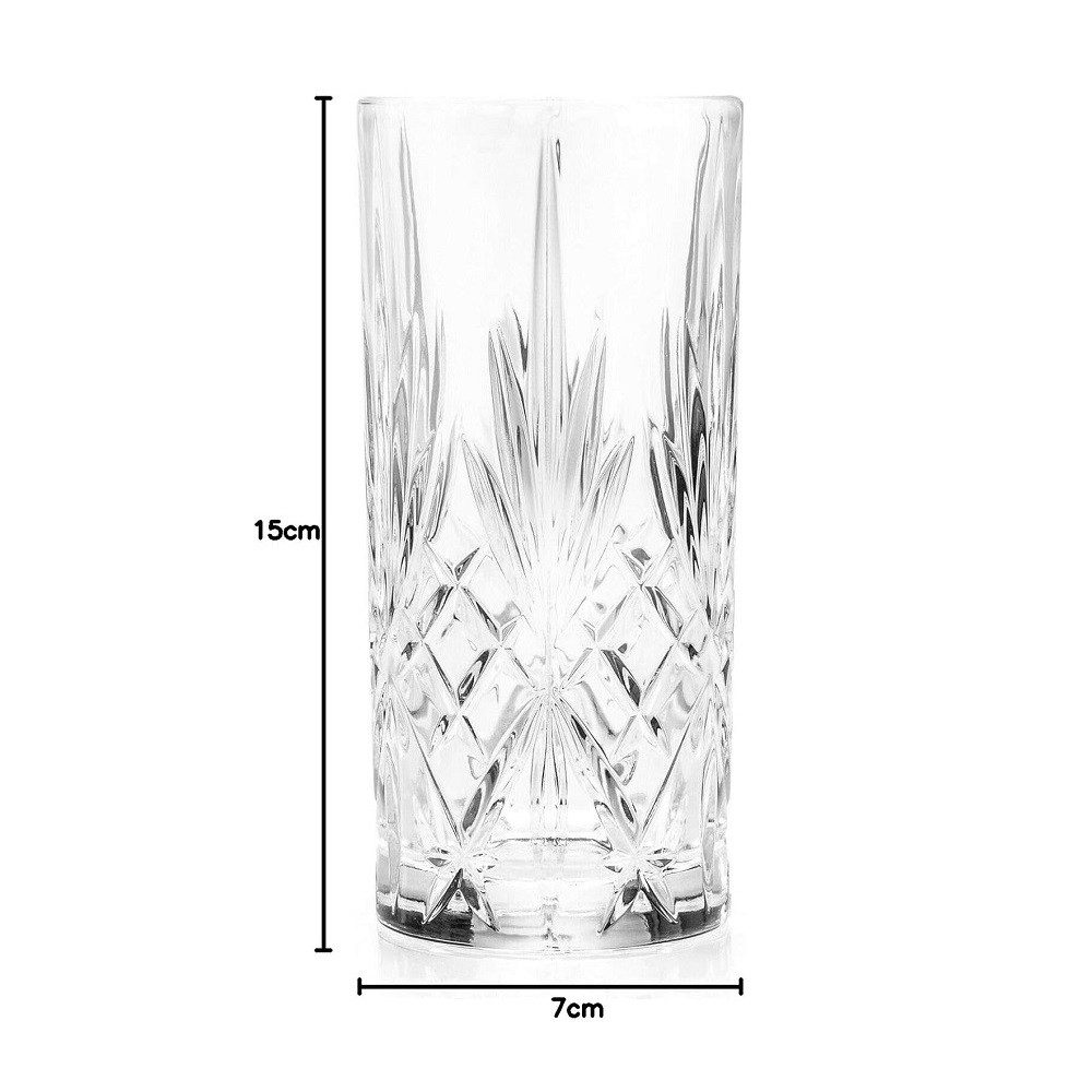 RCR Longdrinkglas RCR Melodia Combo Set 12 tlg., Kristallglas