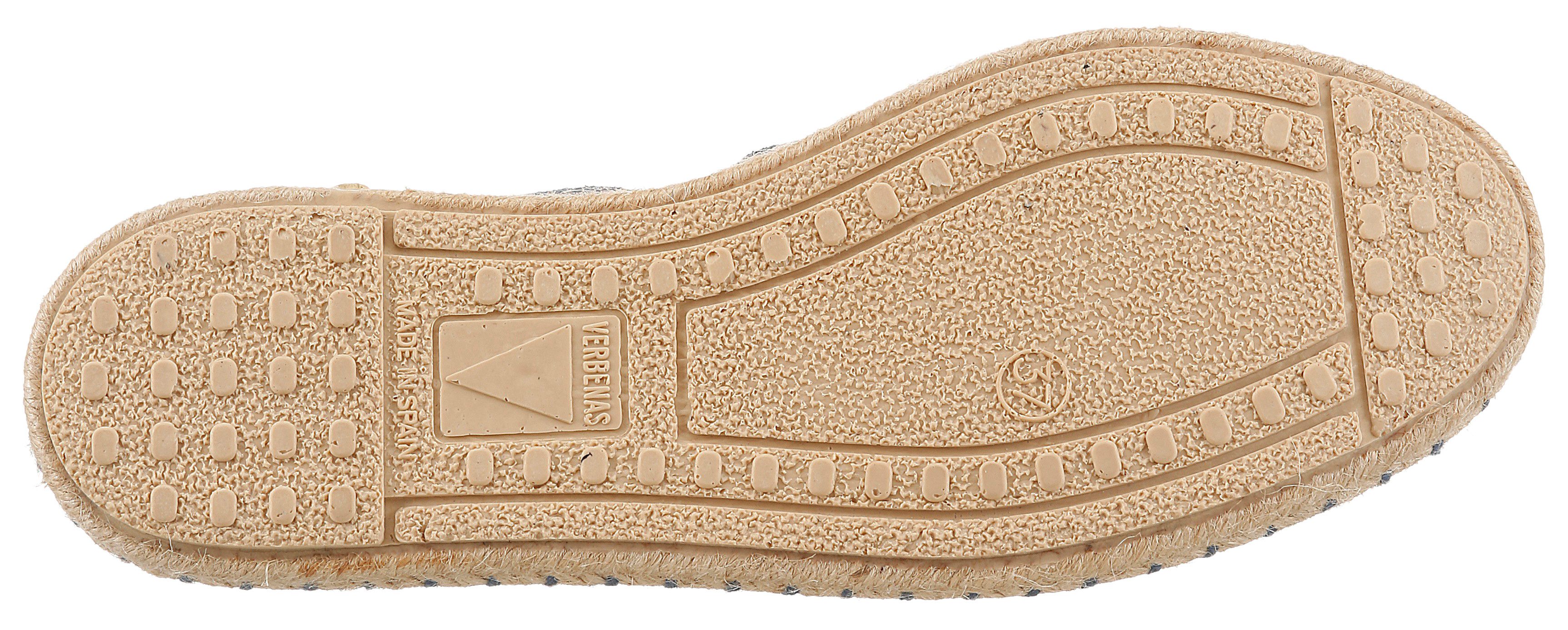 VERBENAS CARMEN SERRAJE Espadrille Sommerschuh, Schlappen mit Jute-Rahmen