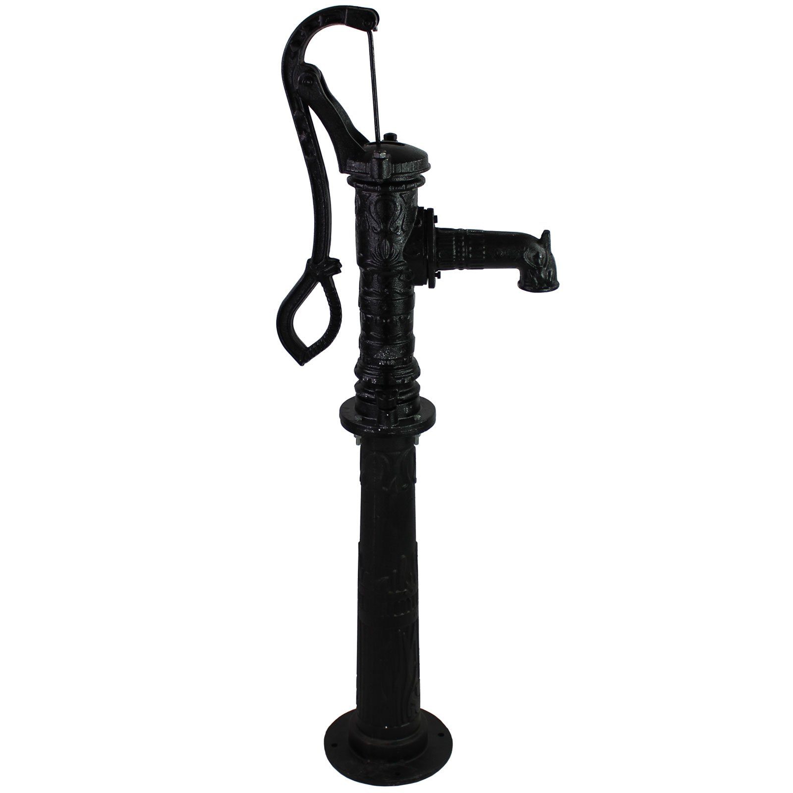 TRUTZHOLM Wasserpumpe Schwengelpumpe + Pumpenständer Antik Nostalgie Gusseisen Handpumpe (Spar-Set) – Bild 3 von 5