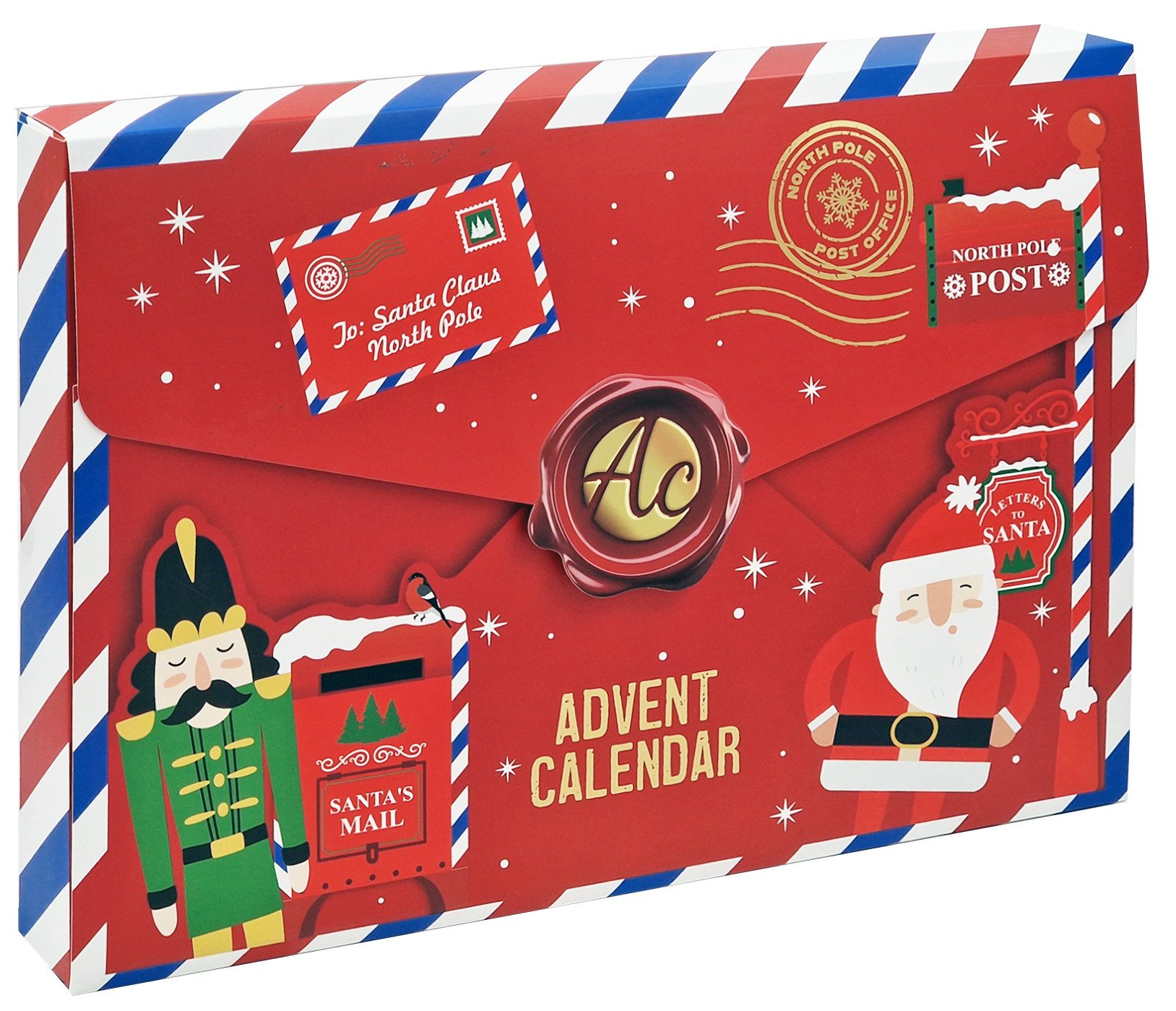 ACCENTRA Kosmetik-Adventskalender Körperpflege Adventskalender SANTA'S MAIL Briefumschlag-Optik Unisex