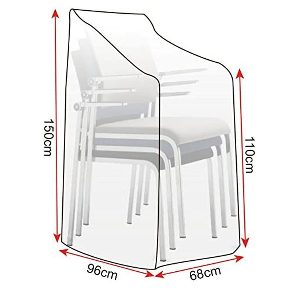 Woltu Gartenmöbel-Schutzhülle (1-St), Abdeckung für Gartenstuhl Abdeckhaube