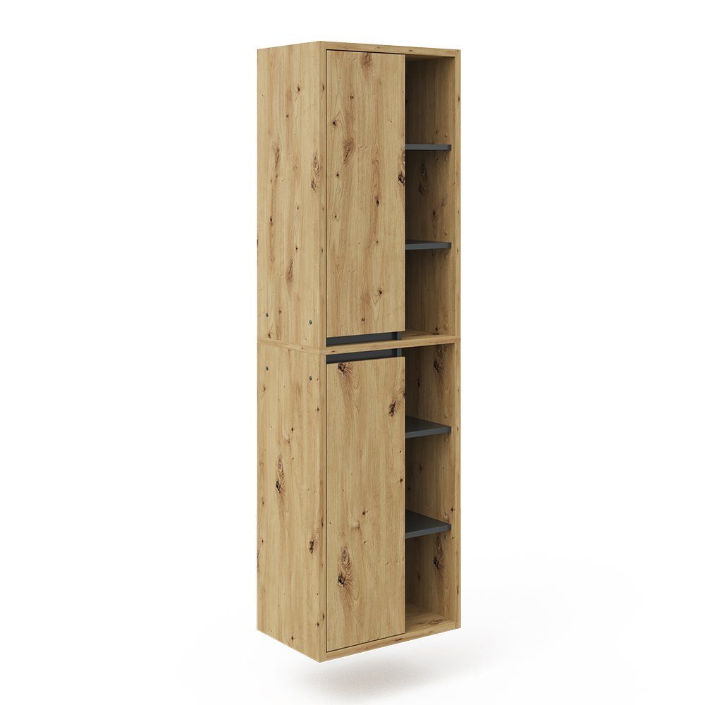 Vicco Hochschrank Viola, Artisan-Eiche/Anthrazit, 50 x günstig online kaufen