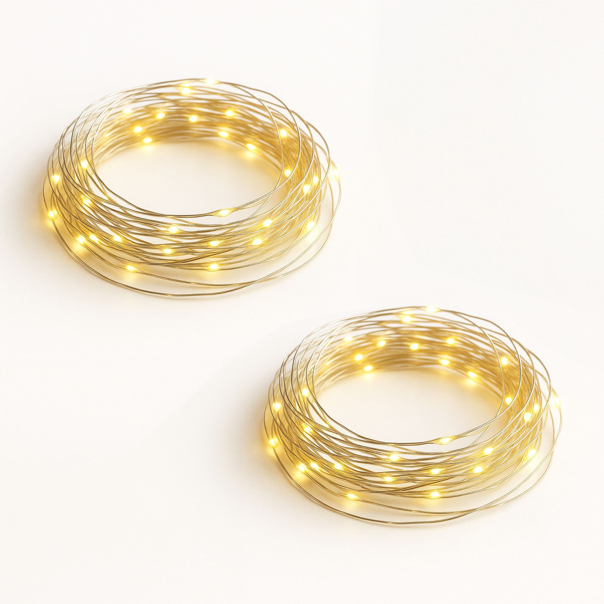 matches21 HOME & HOBBY LED-Lichterkette Mini Lichterkette 2 m, 40 LED Timer günstig online kaufen