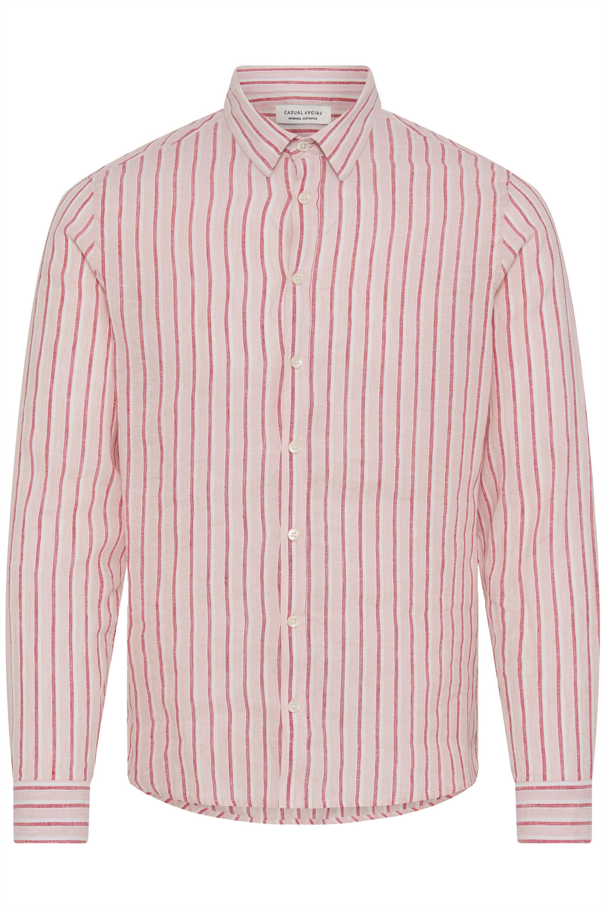 Casual Friday Leinenhemd CFRissa Leichtes Leinen-Mix-Hemd mit Streifen