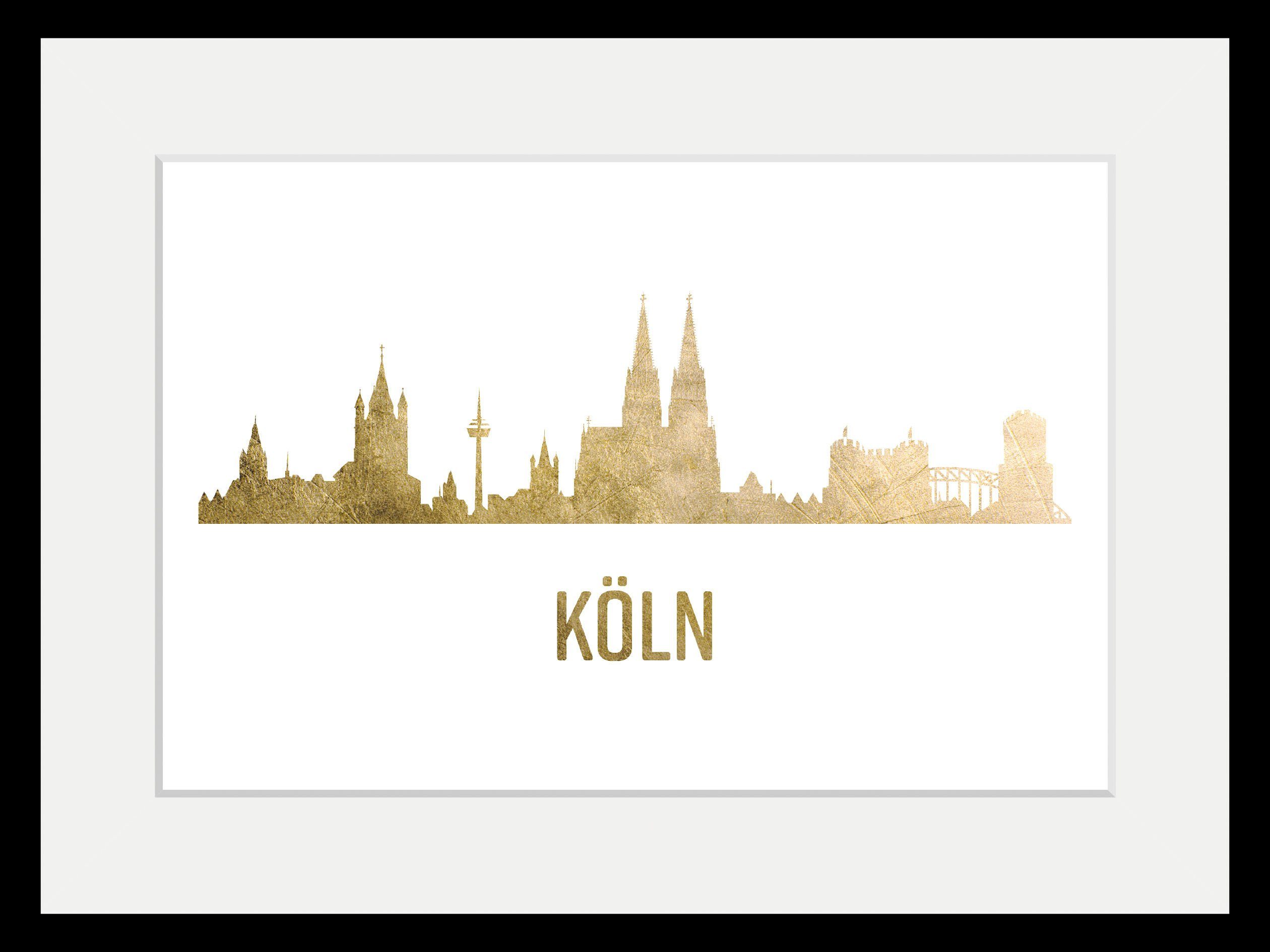 queence Bild Köln Skyline GOLD, St) (1 Städte