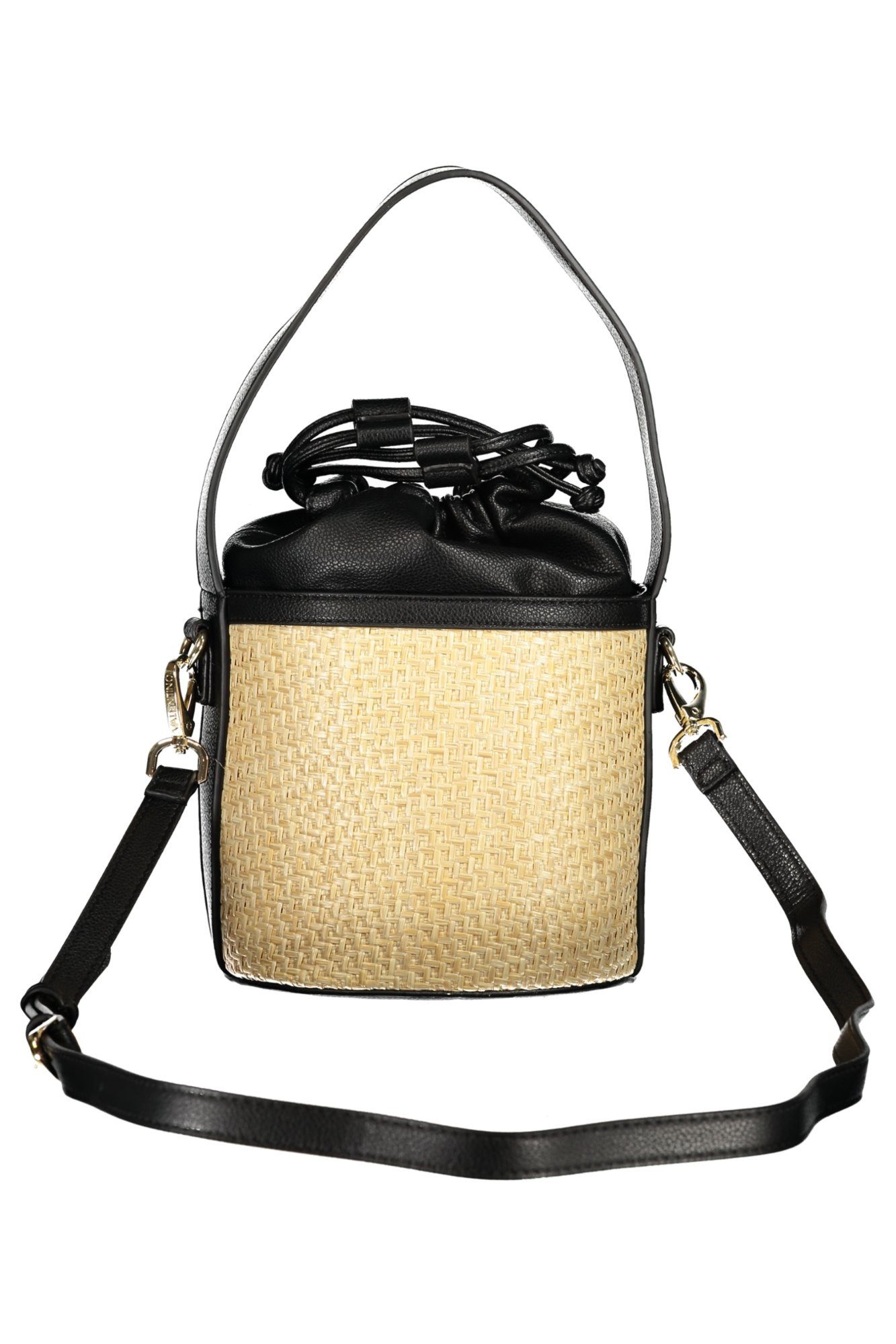 Valentino Umhängetasche, Elegante schwarze Beuteltasche mit verstellbarem Schultergurt, ideal f