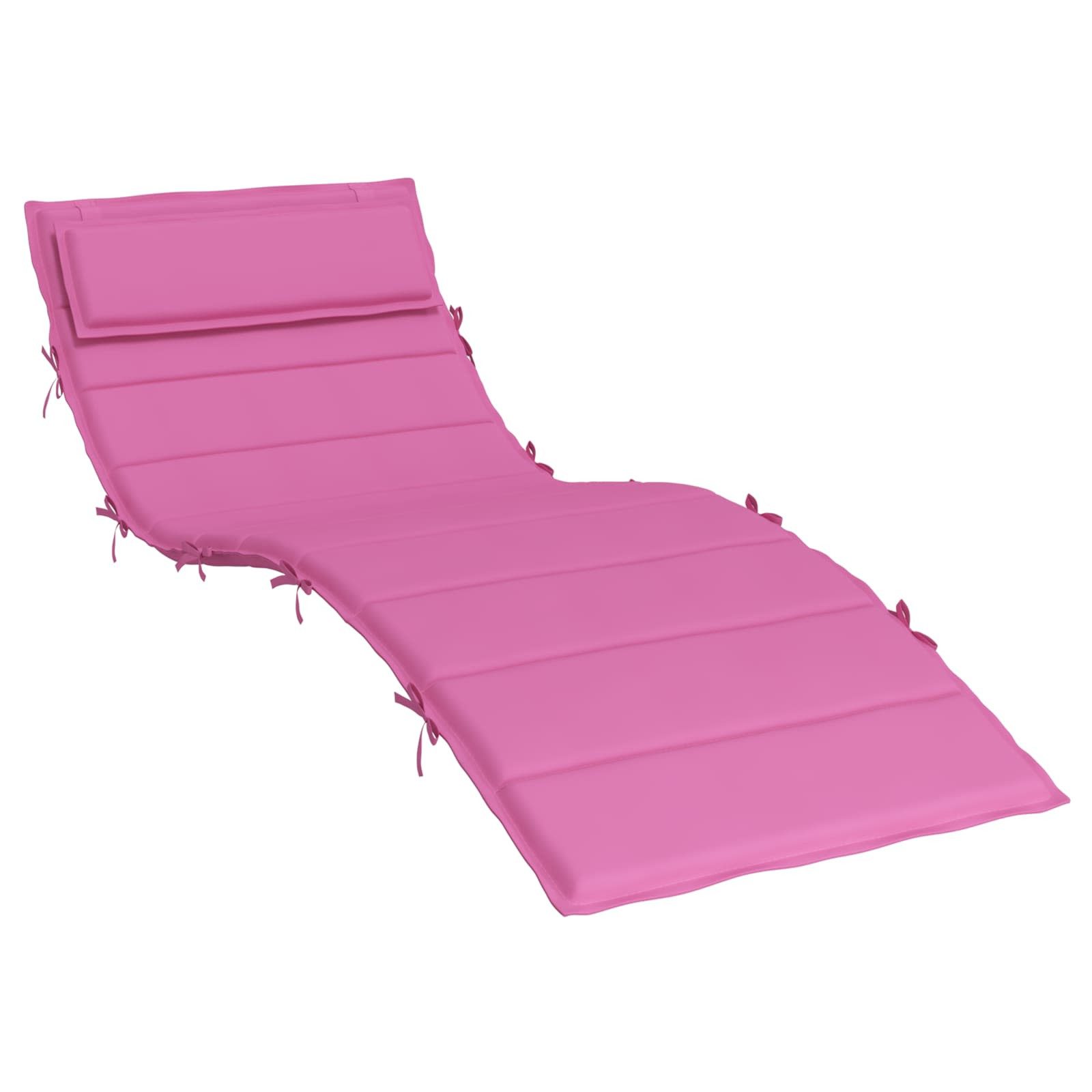 vidaXL Sitzauflage Sonnen-Lounger Kissen Rosa 180 x 60 x 4 cm Oxford-Stoff, günstig online kaufen