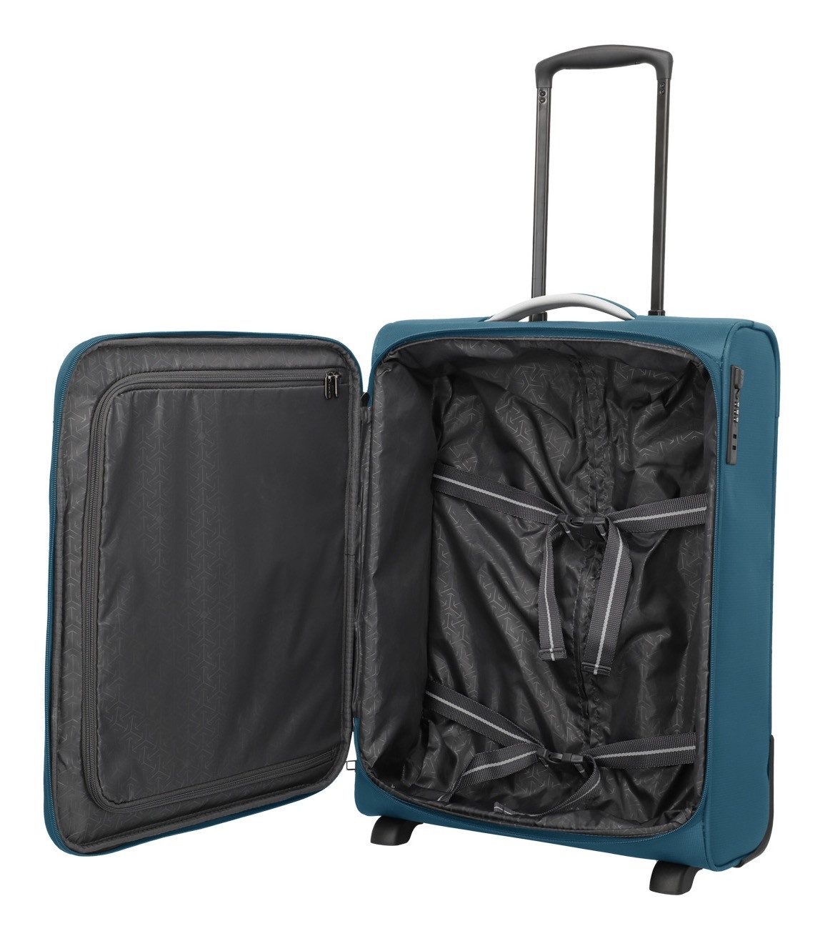 travelite Handgepäck-Trolley JETPACK Multi 2 Cabin Handgepäck Koffer, 2 Rollen, Weichgepäck, passend für Ryanair, Condor und viele gängige Airlines